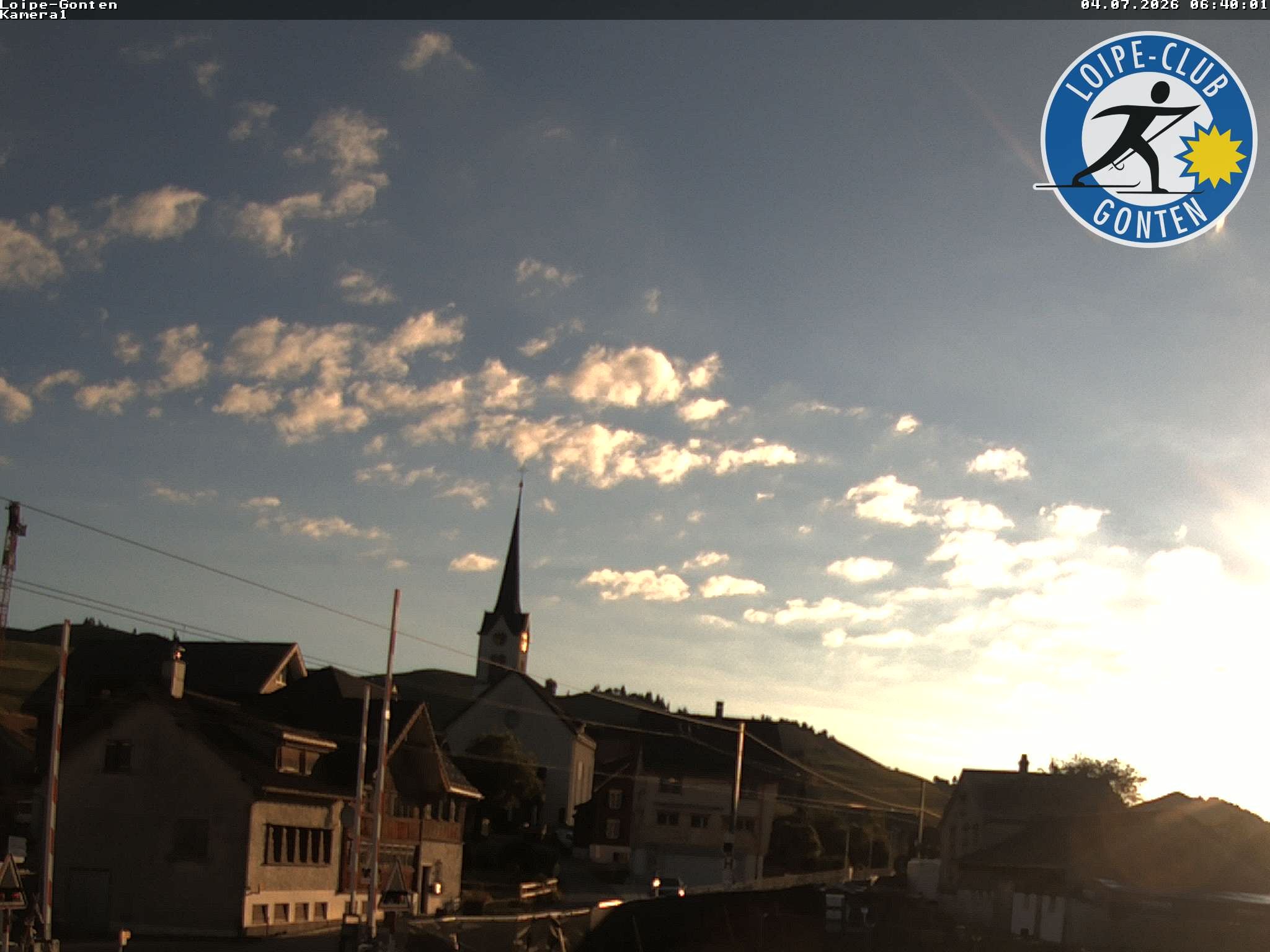 Archived image Webcam Gonten - Church