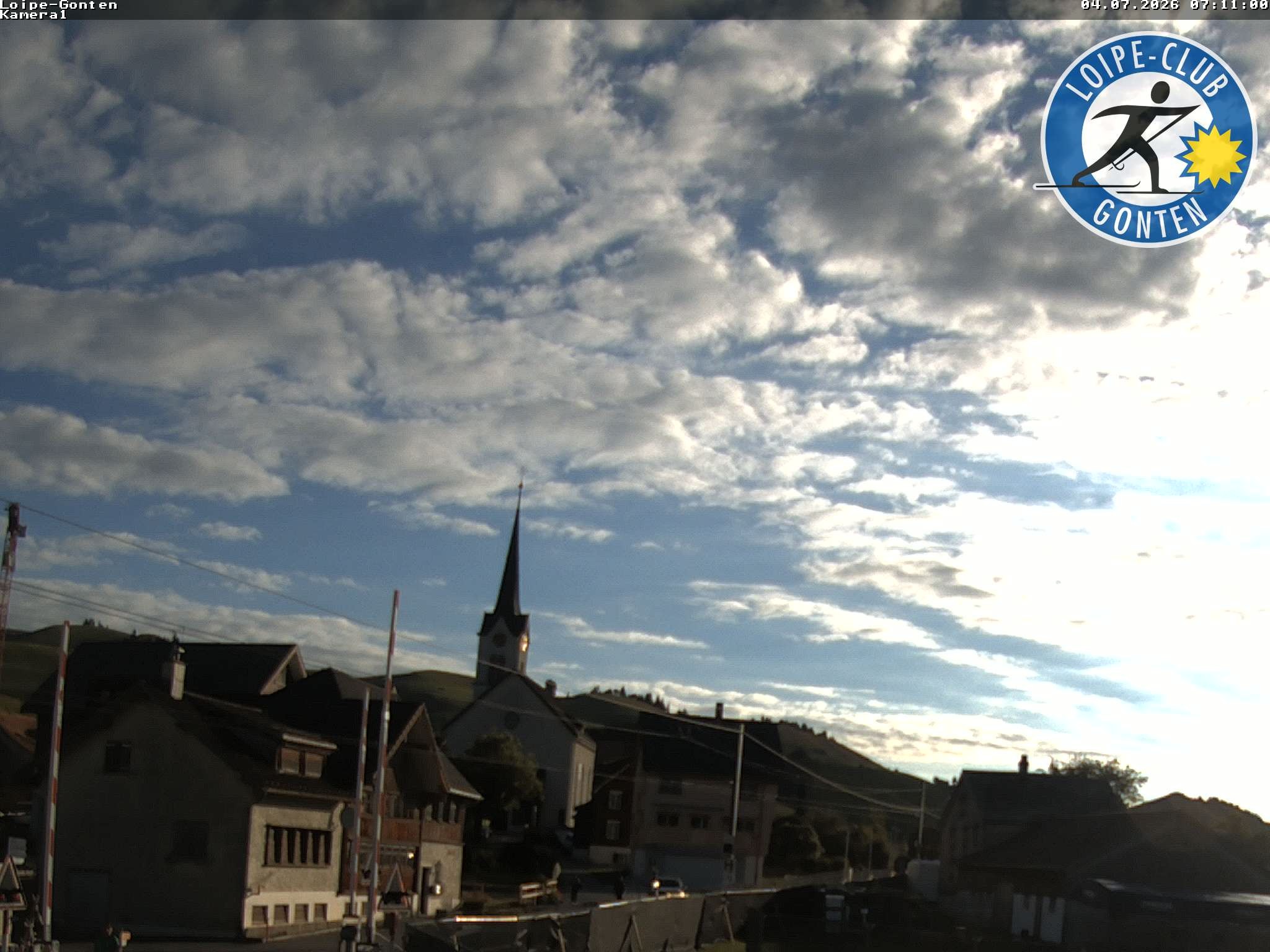 Archived image Webcam Gonten - Church