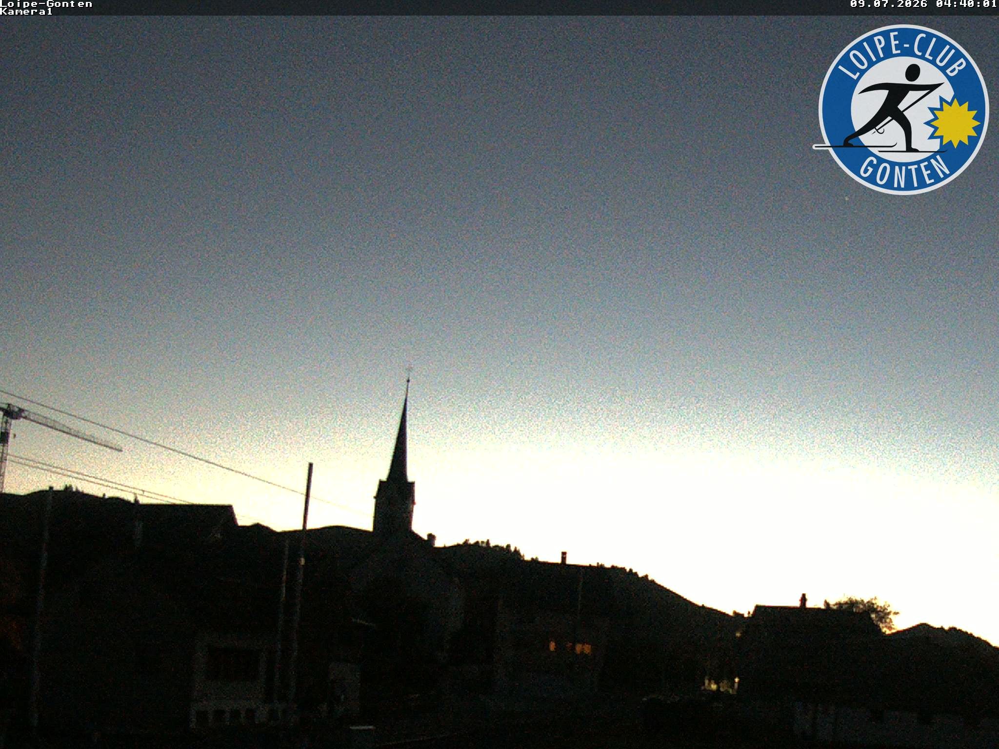 Archiv Foto Webcam Gonten - Blick zur Kirche