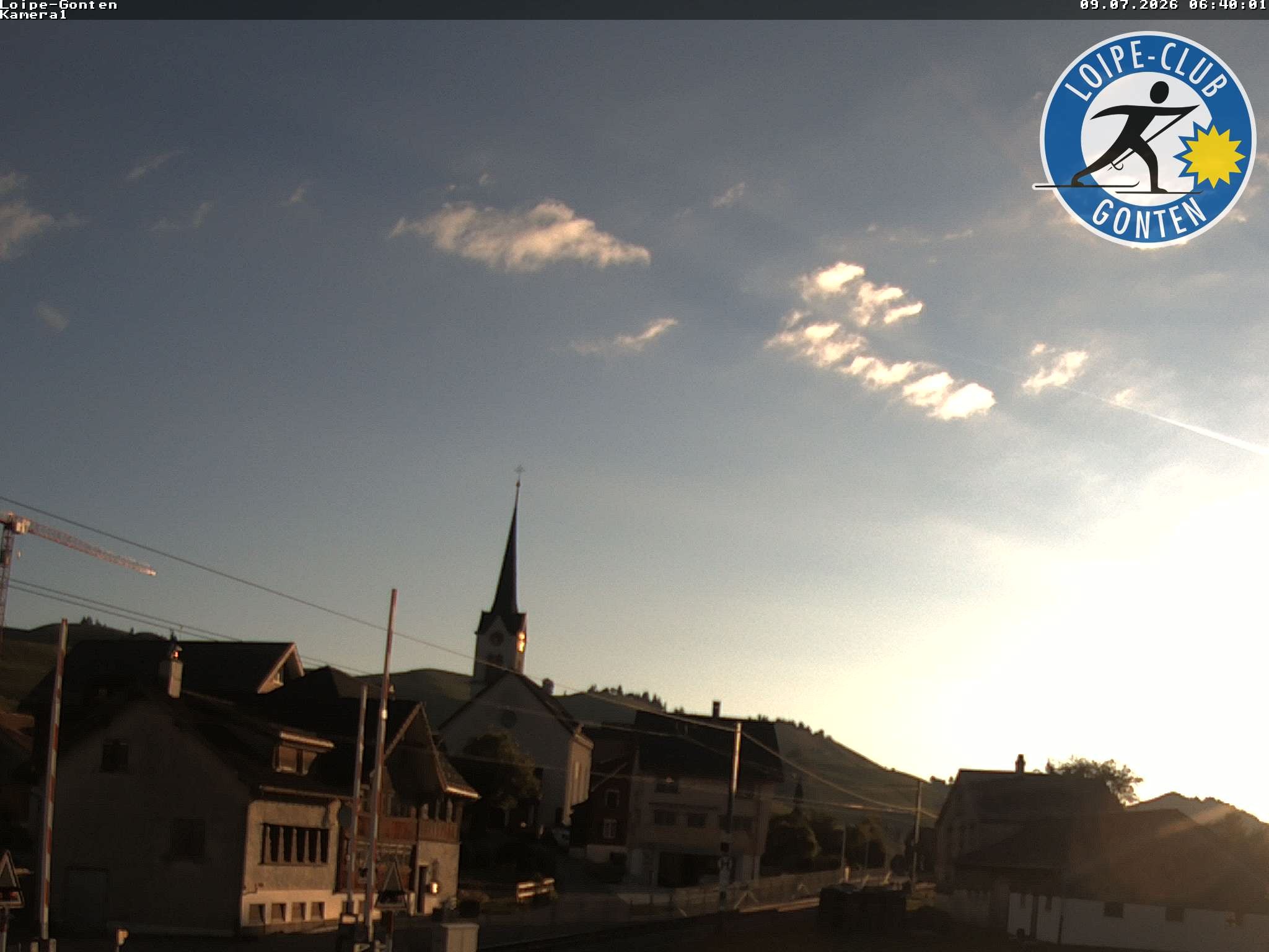 Archiv Foto Webcam Gonten - Blick zur Kirche