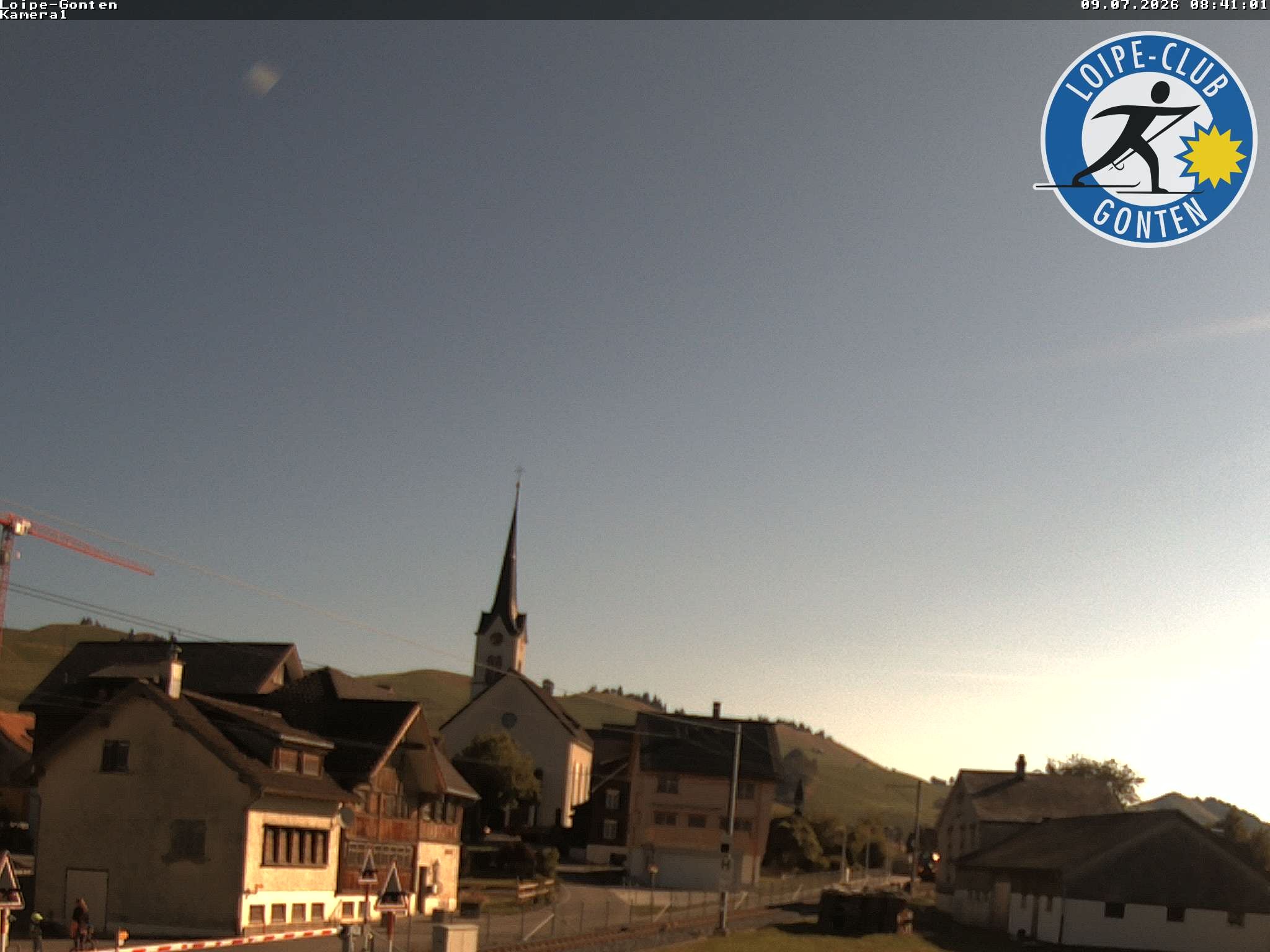 Archiv Foto Webcam Gonten - Blick zur Kirche