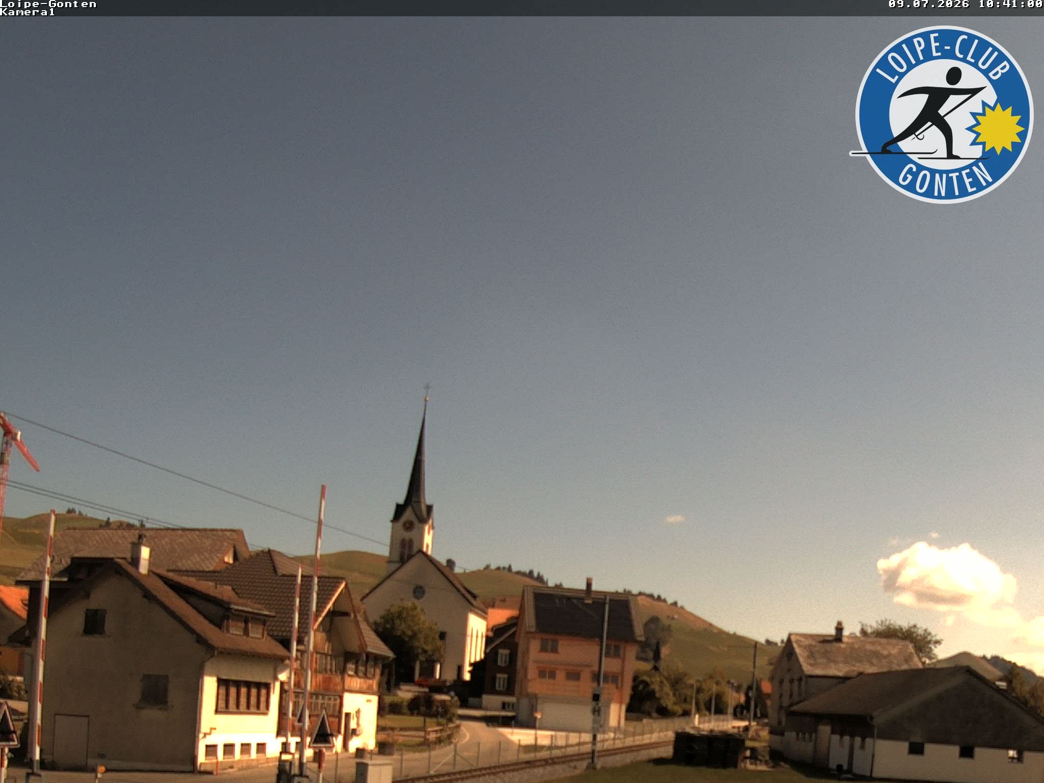 Archiv Foto Webcam Gonten - Blick zur Kirche