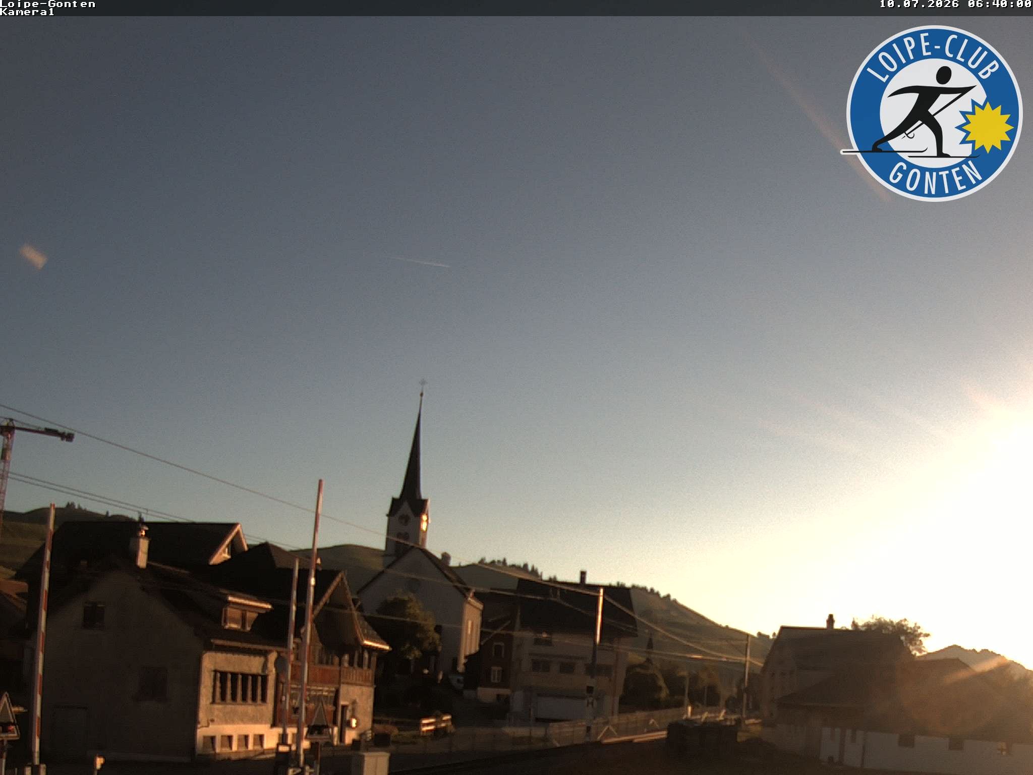 Archiv Foto Webcam Gonten - Blick zur Kirche