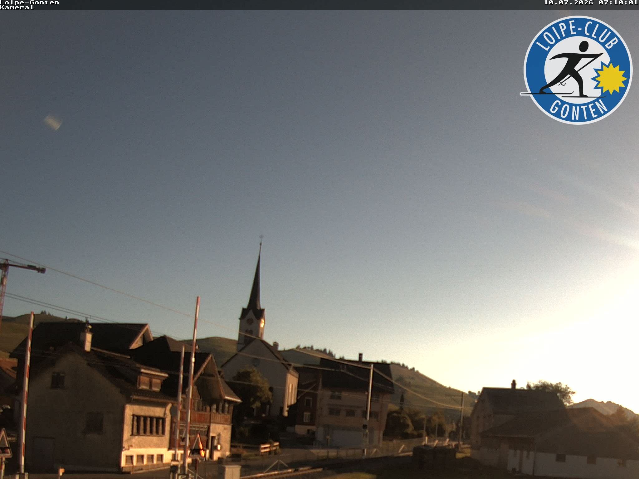 Archiv Foto Webcam Gonten - Blick zur Kirche