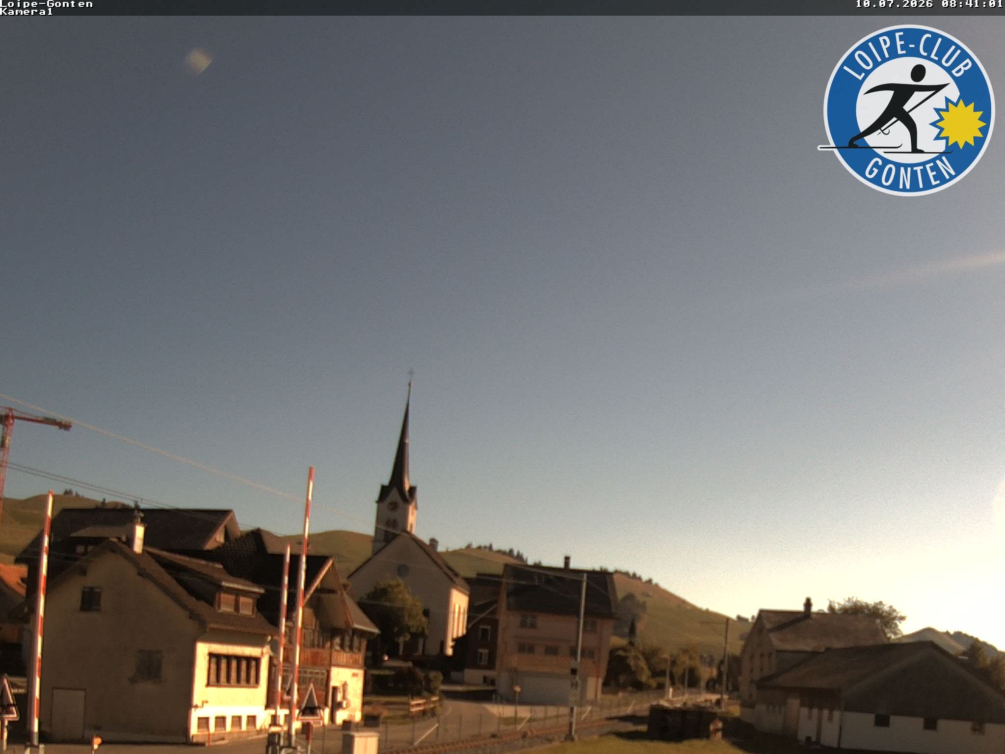 Archiv Foto Webcam Gonten - Blick zur Kirche