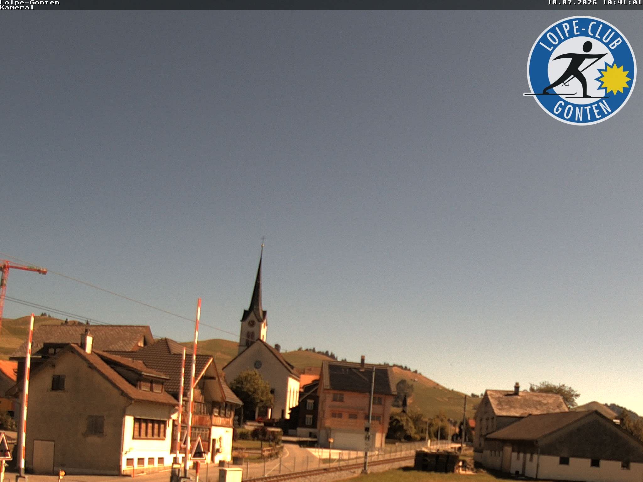 Archiv Foto Webcam Gonten - Blick zur Kirche