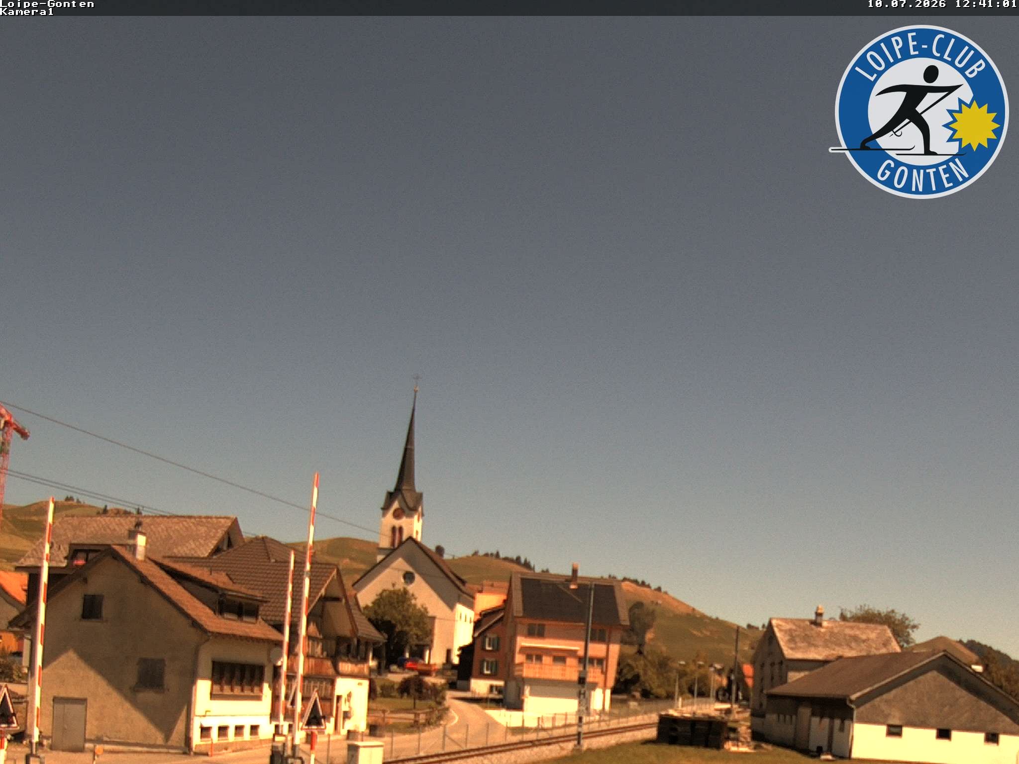 Archiv Foto Webcam Gonten - Blick zur Kirche