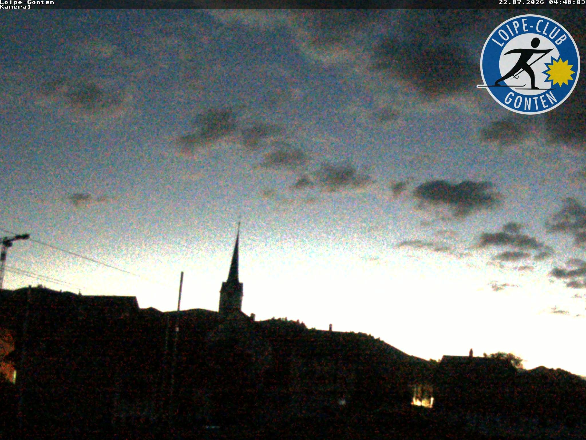 Archiv Foto Webcam Gonten - Blick zur Kirche