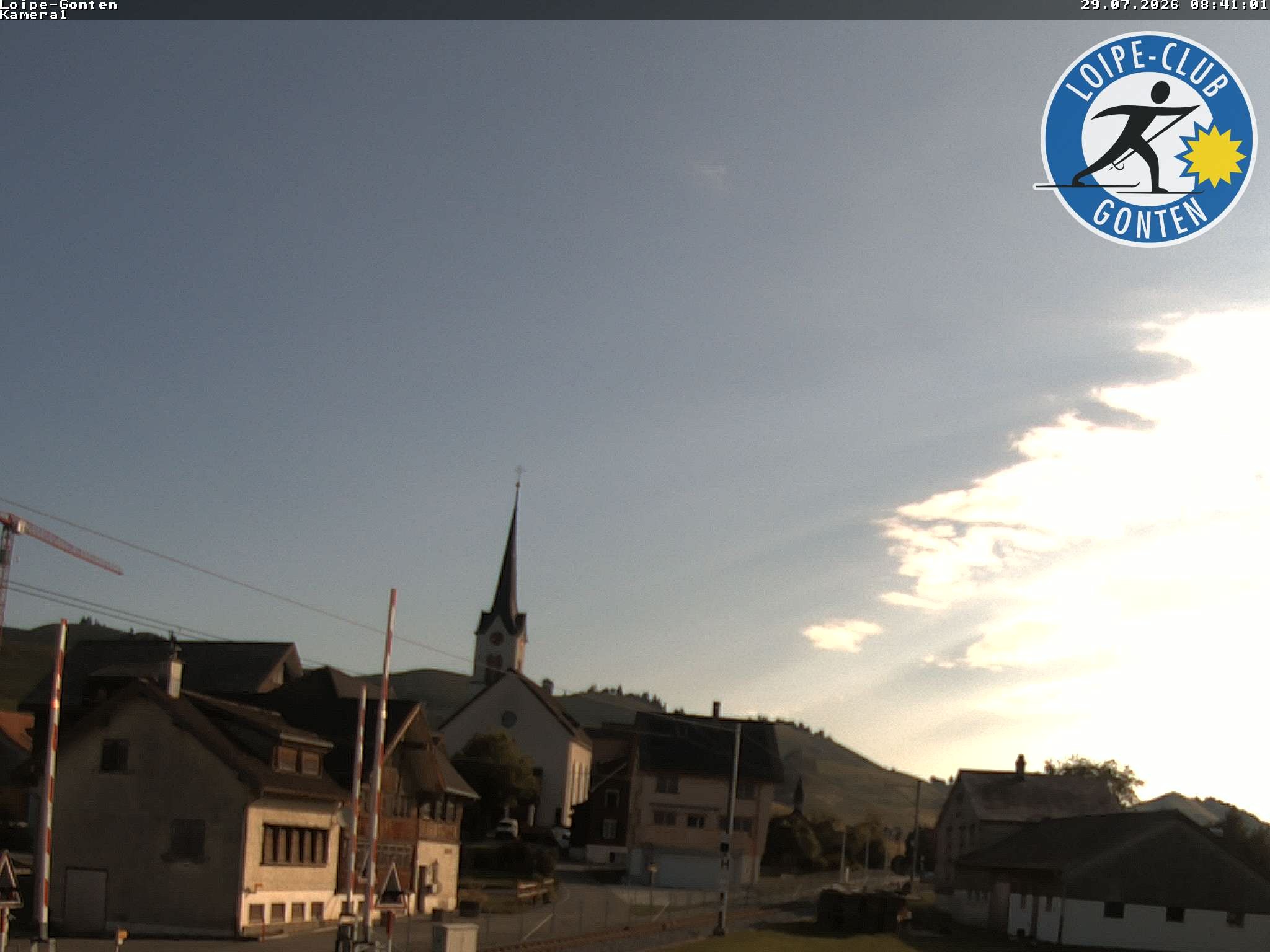 Archiv Foto Webcam Gonten - Blick zur Kirche