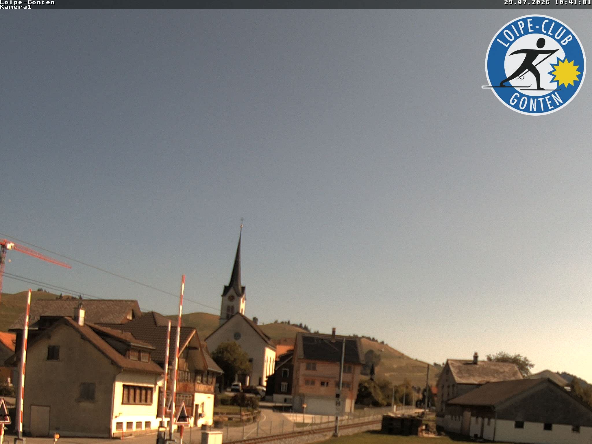 Archiv Foto Webcam Gonten - Blick zur Kirche