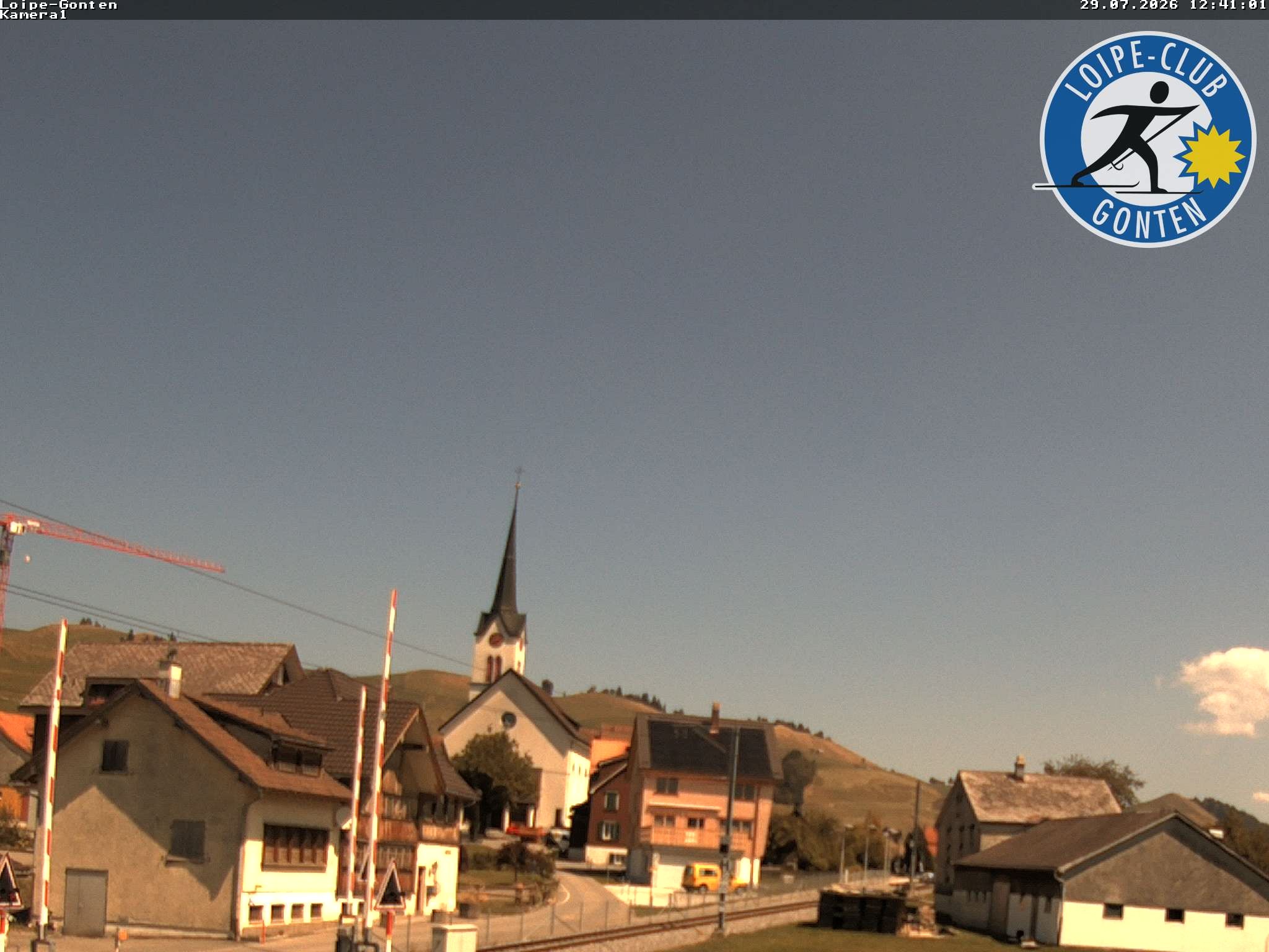 Archiv Foto Webcam Gonten - Blick zur Kirche