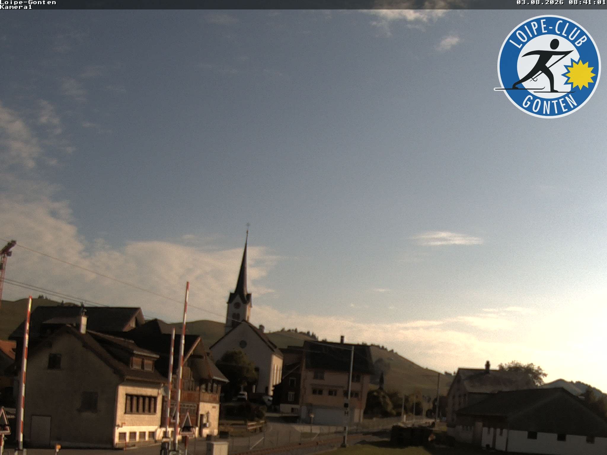 Archiv Foto Webcam Gonten - Blick zur Kirche