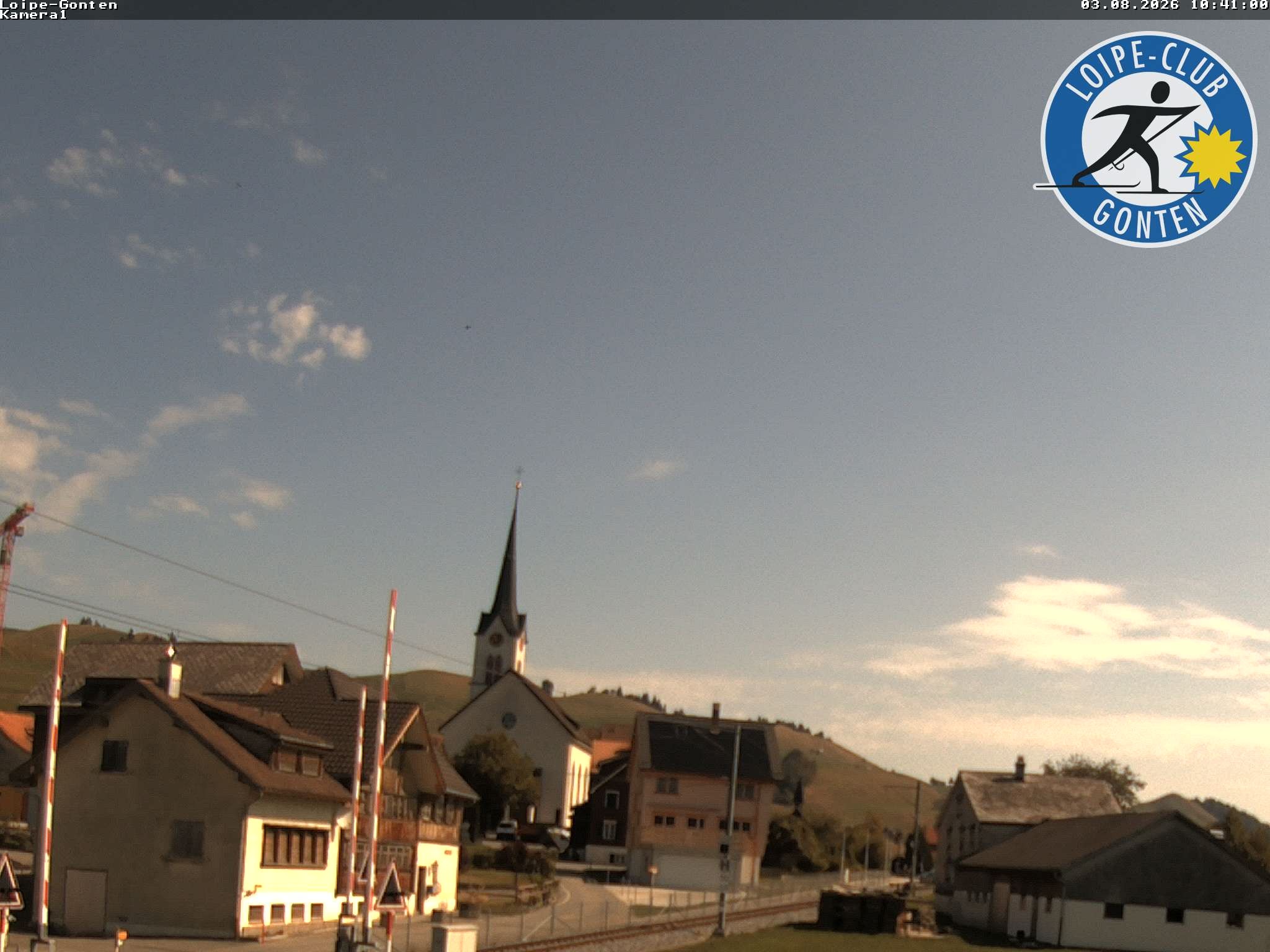Archiv Foto Webcam Gonten - Blick zur Kirche