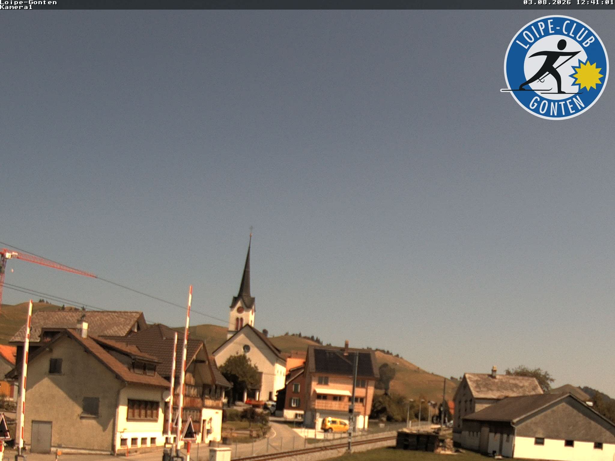 Archiv Foto Webcam Gonten - Blick zur Kirche