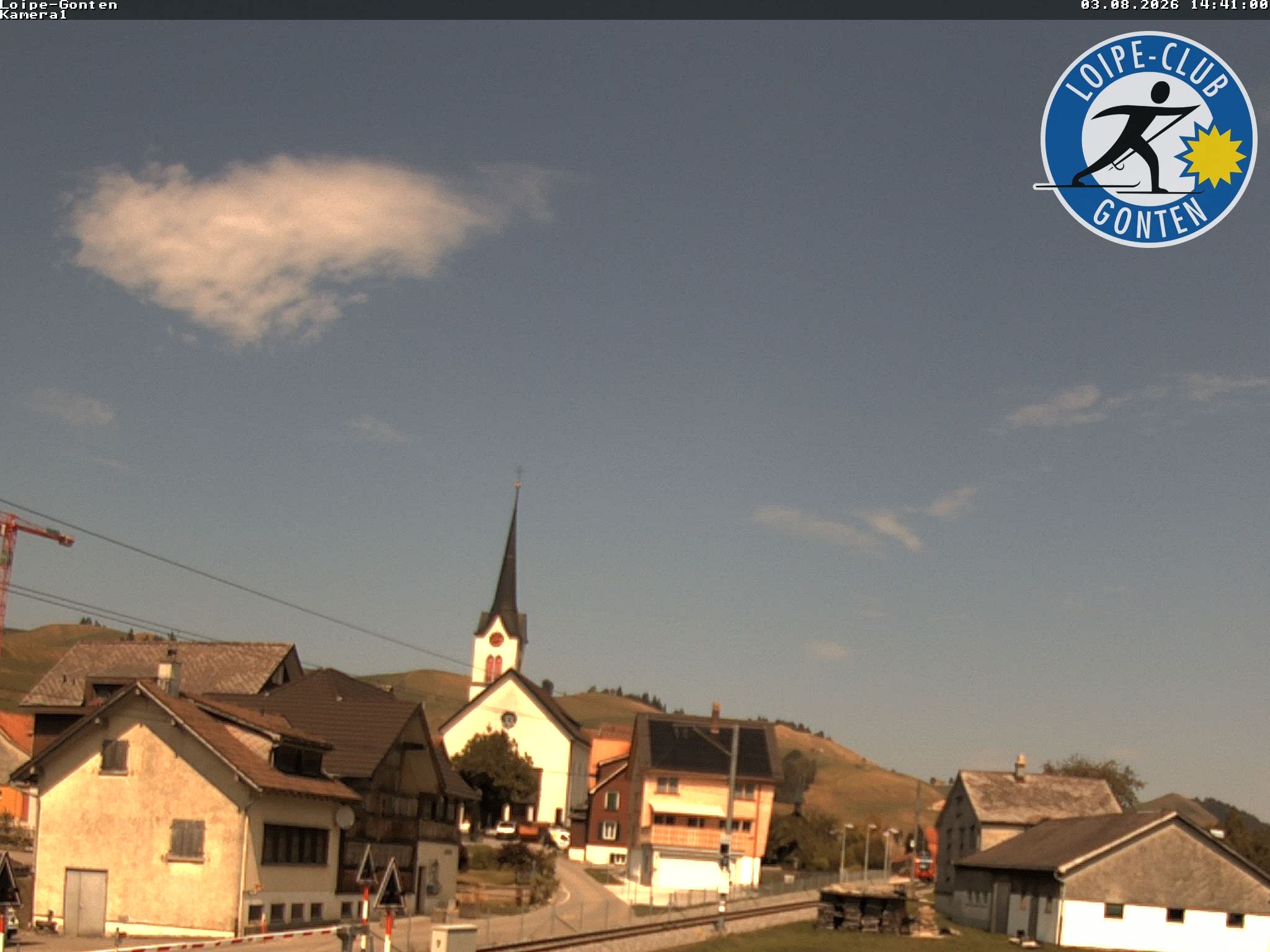 Archiv Foto Webcam Gonten - Blick zur Kirche