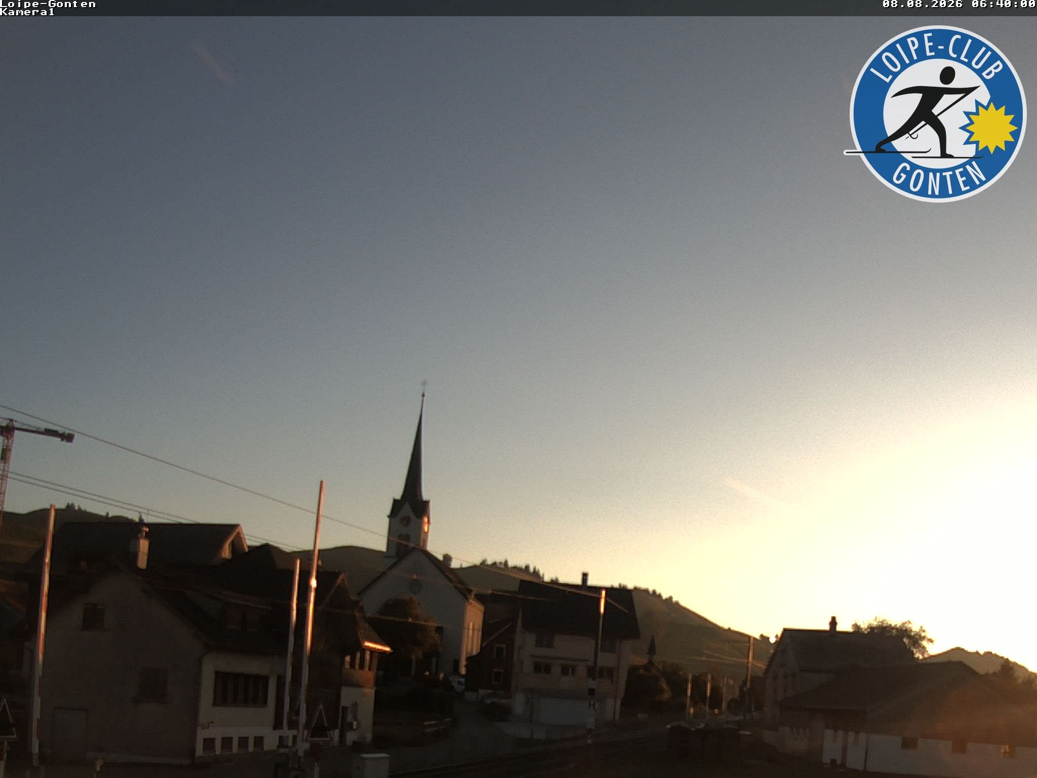 Archiv Foto Webcam Gonten - Blick zur Kirche