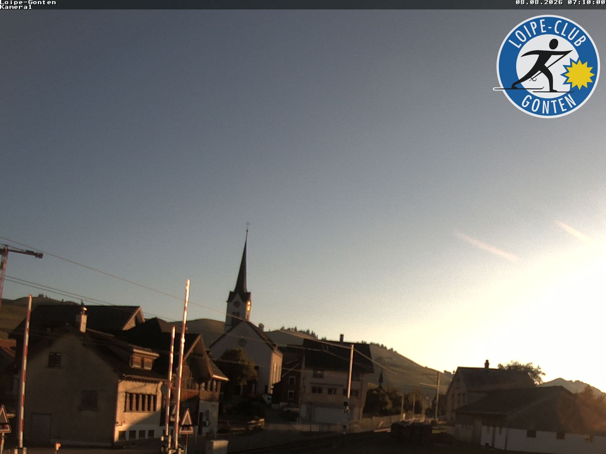 Archiv Foto Webcam Gonten - Blick zur Kirche