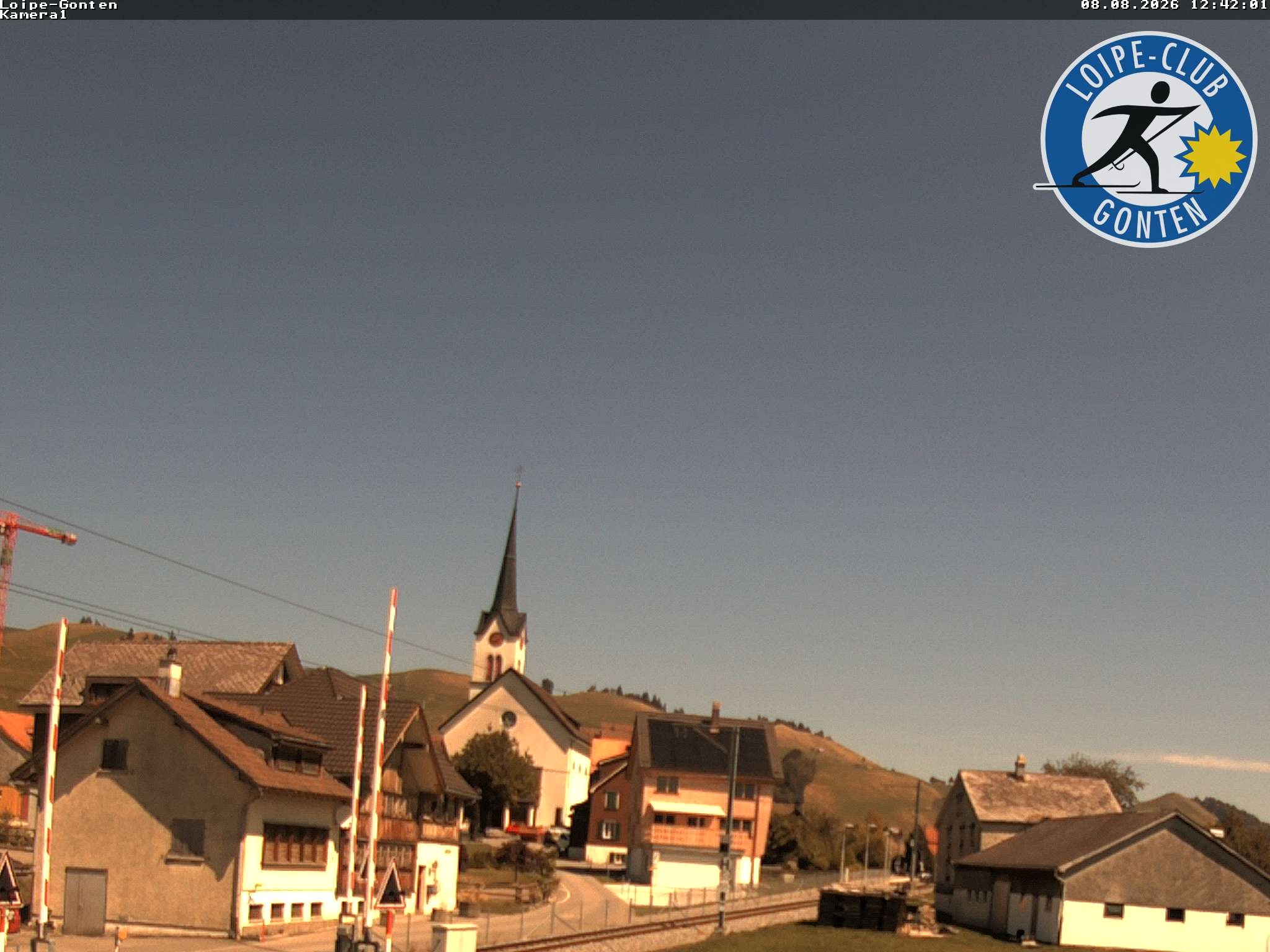 Archiv Foto Webcam Gonten - Blick zur Kirche