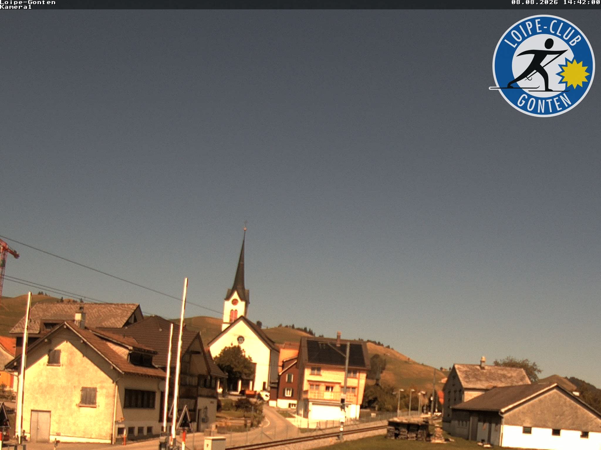 Archiv Foto Webcam Gonten - Blick zur Kirche