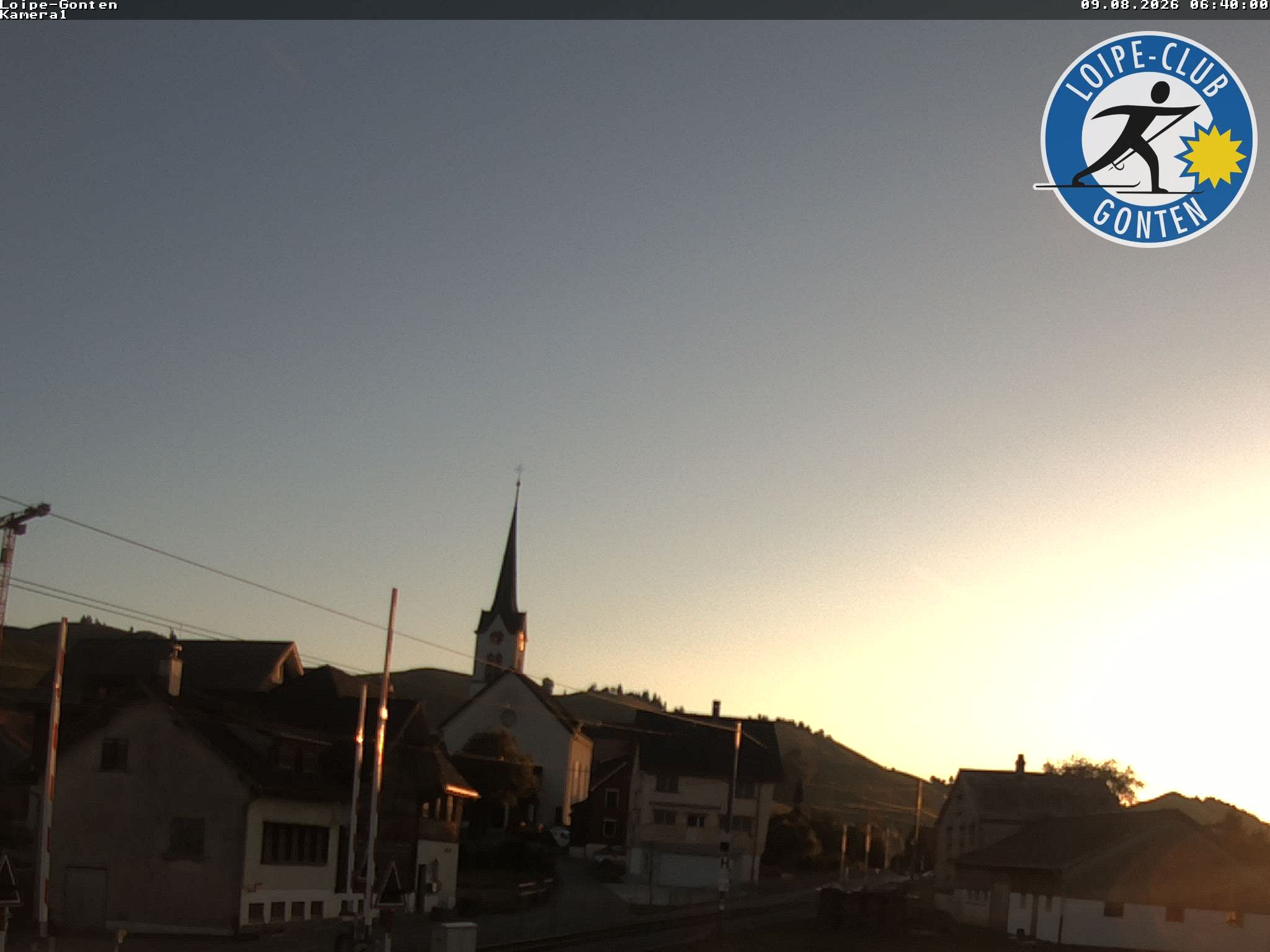 Archiv Foto Webcam Gonten - Blick zur Kirche