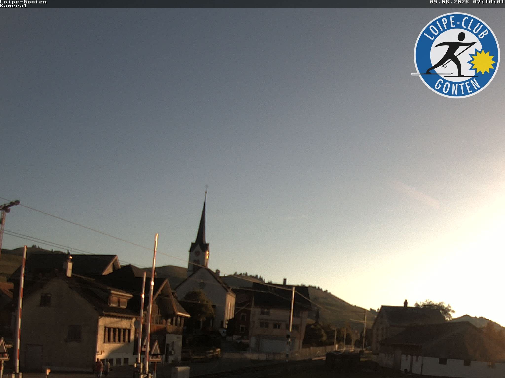 Archiv Foto Webcam Gonten - Blick zur Kirche