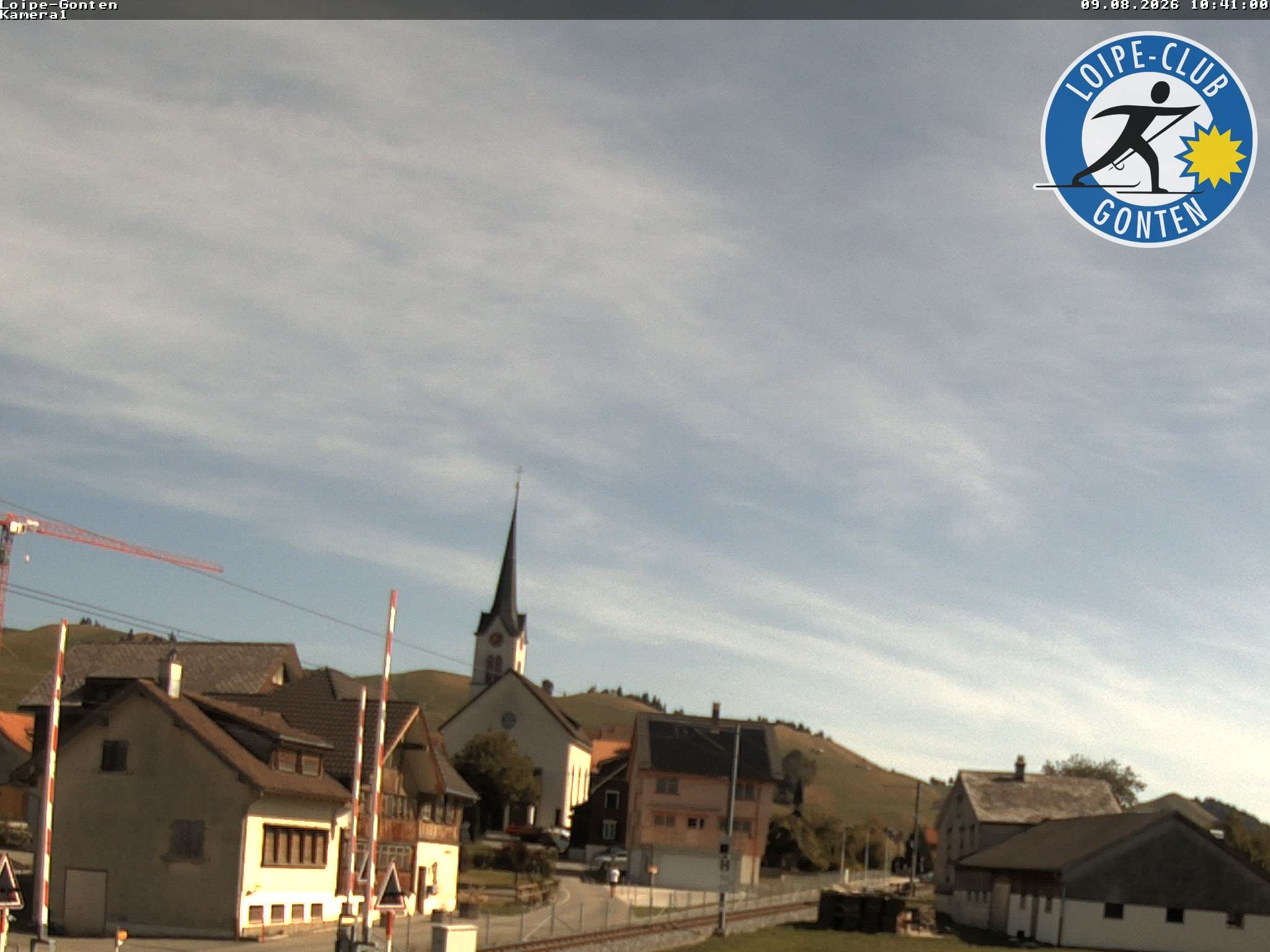 Archiv Foto Webcam Gonten - Blick zur Kirche
