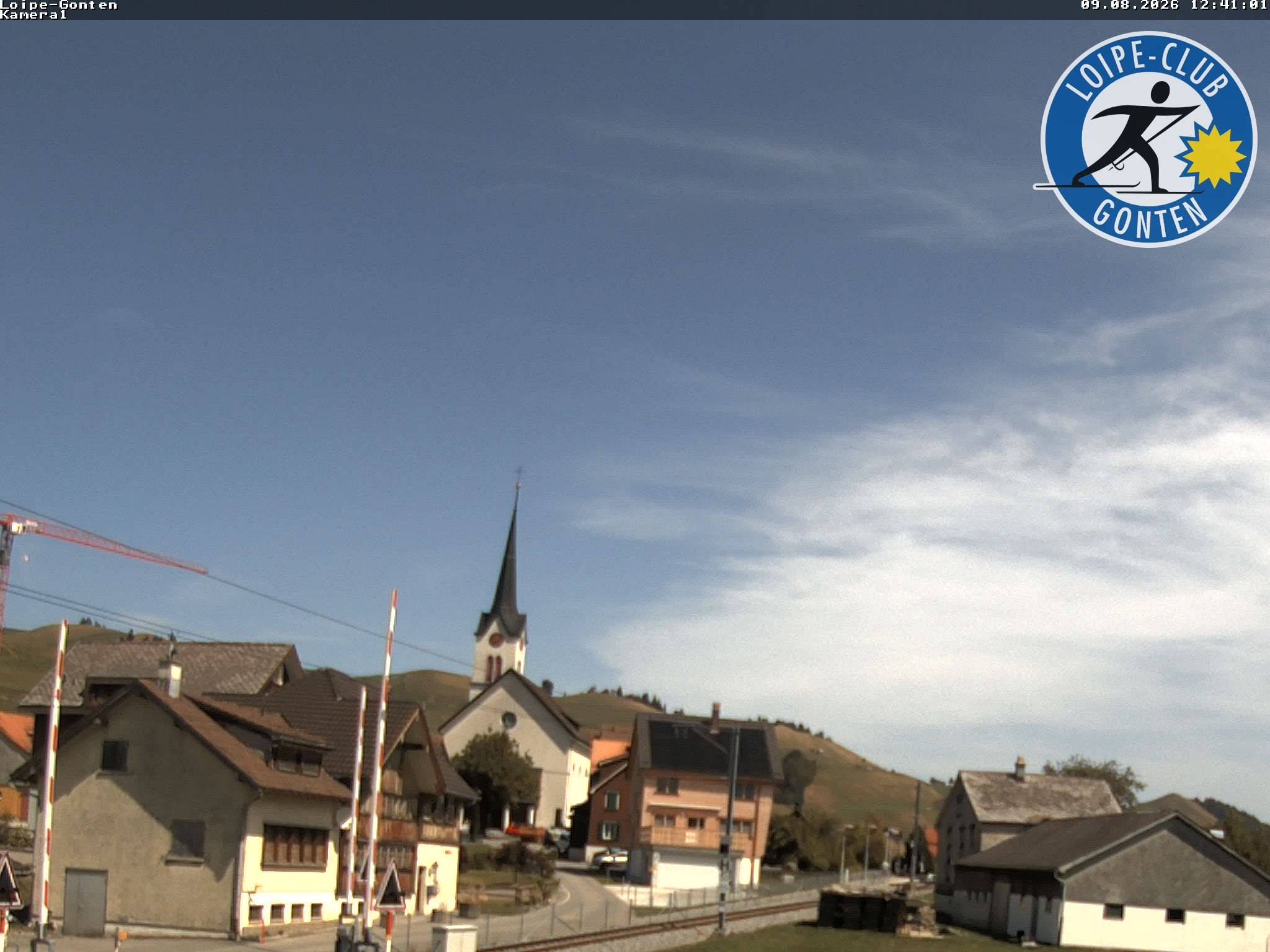 Archiv Foto Webcam Gonten - Blick zur Kirche