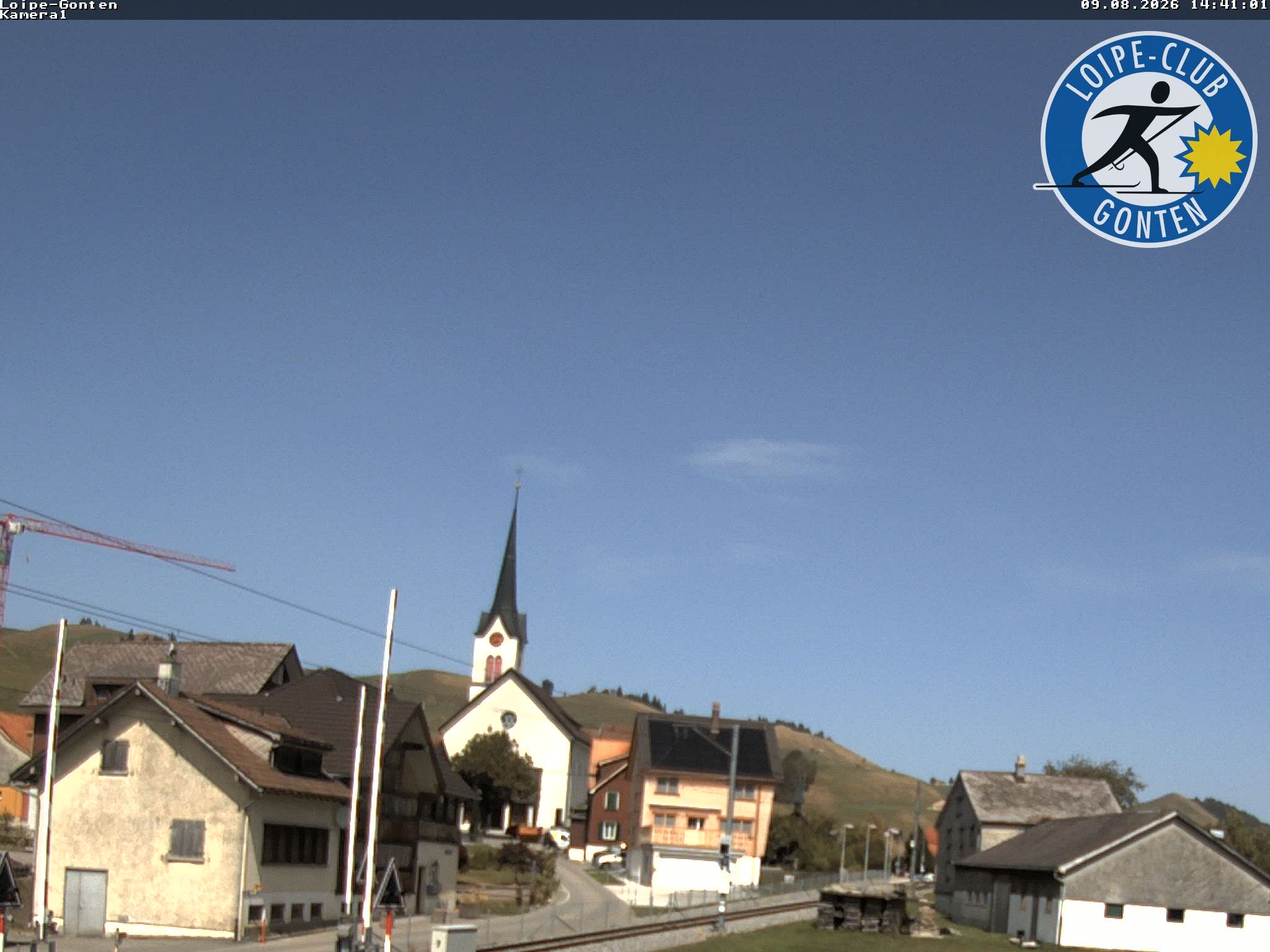 Archiv Foto Webcam Gonten - Blick zur Kirche