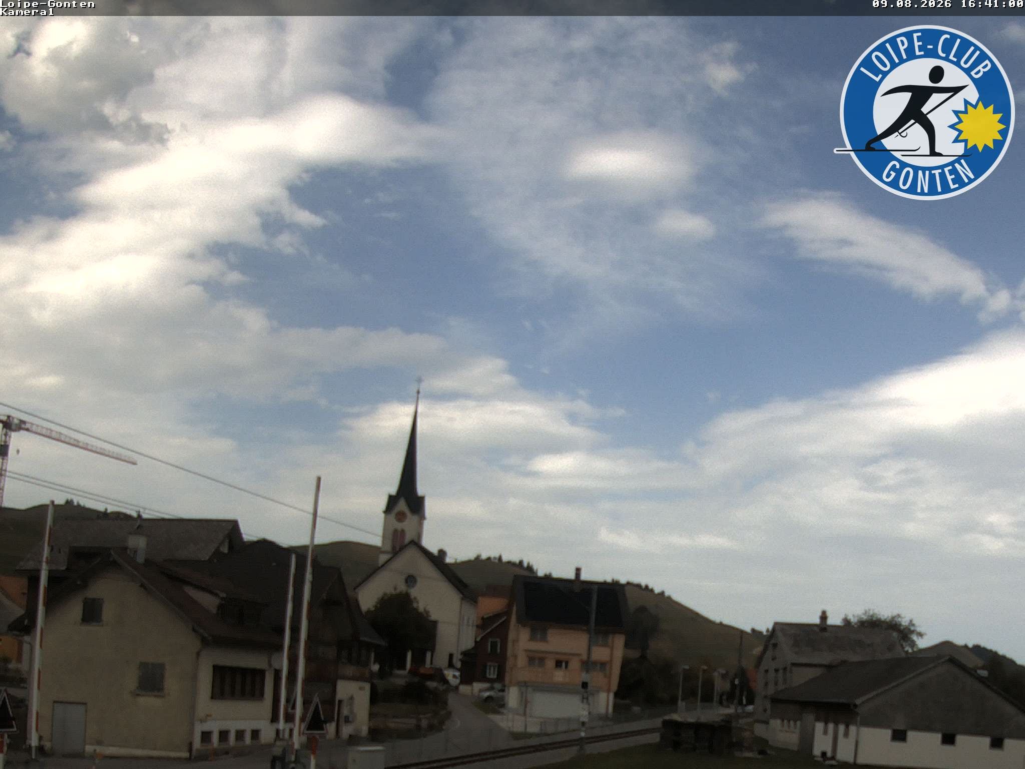 Archiv Foto Webcam Gonten - Blick zur Kirche