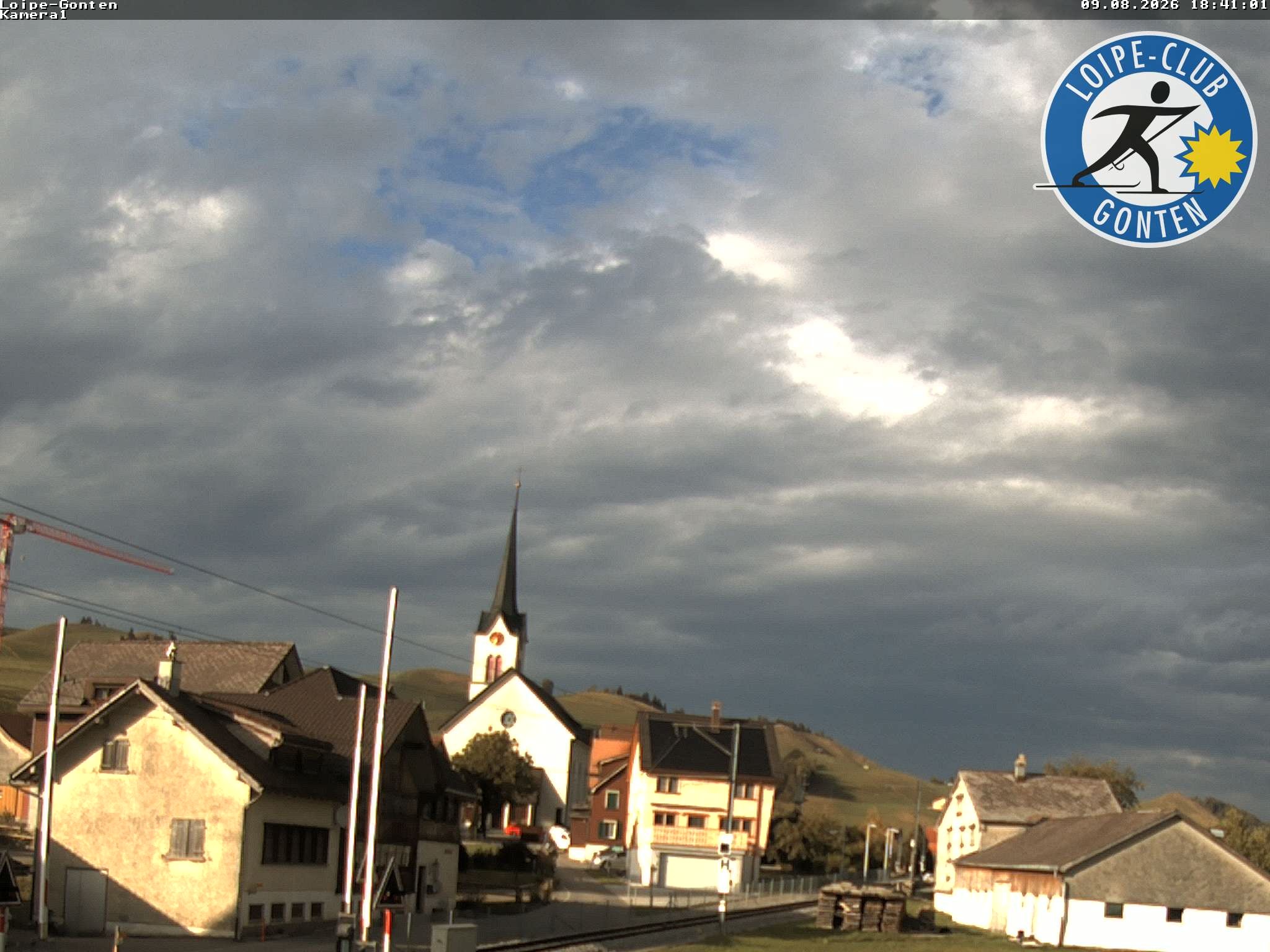 Archiv Foto Webcam Gonten - Blick zur Kirche