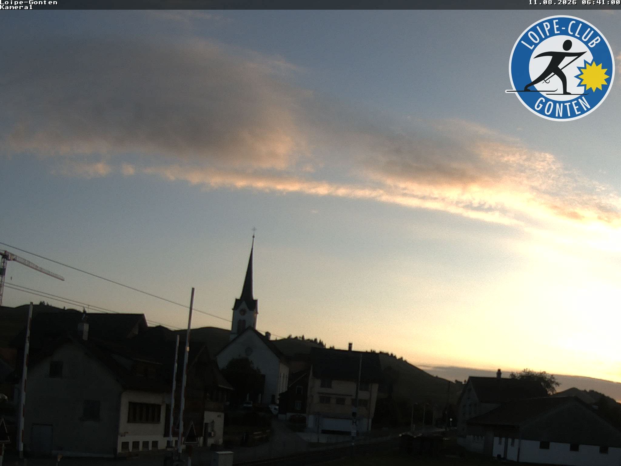 Archiv Foto Webcam Gonten - Blick zur Kirche