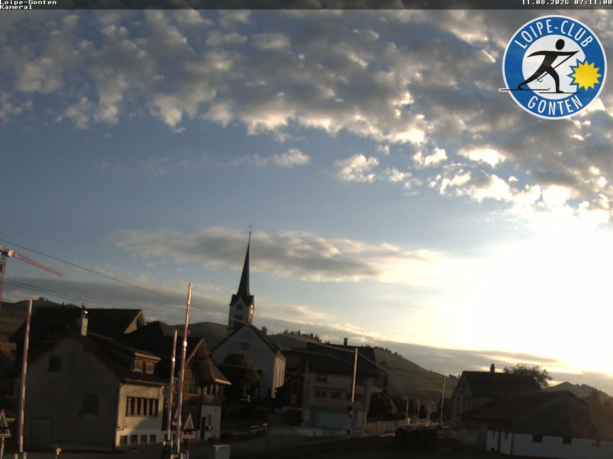 Archiv Foto Webcam Gonten - Blick zur Kirche