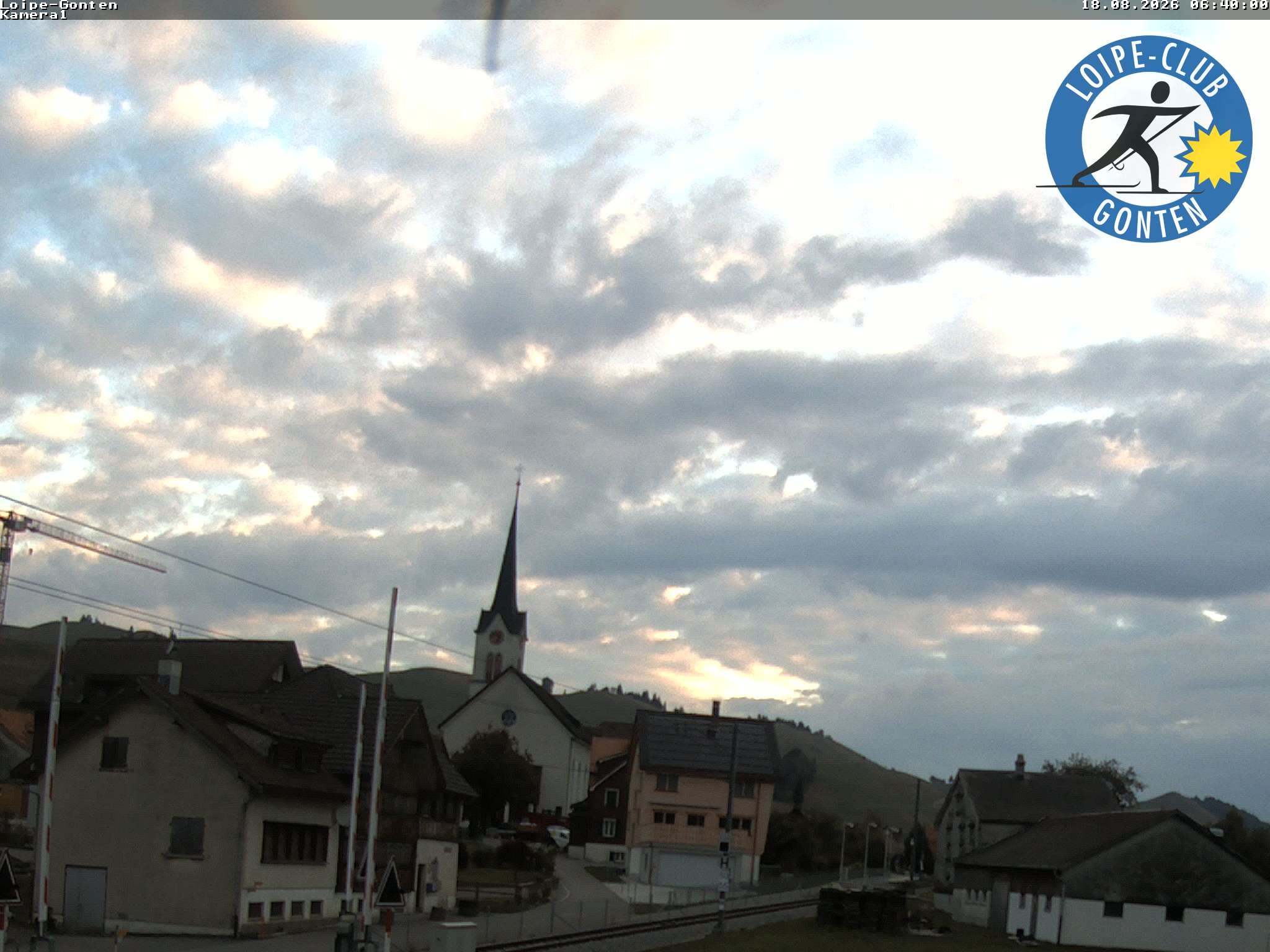 Archiv Foto Webcam Gonten - Blick zur Kirche
