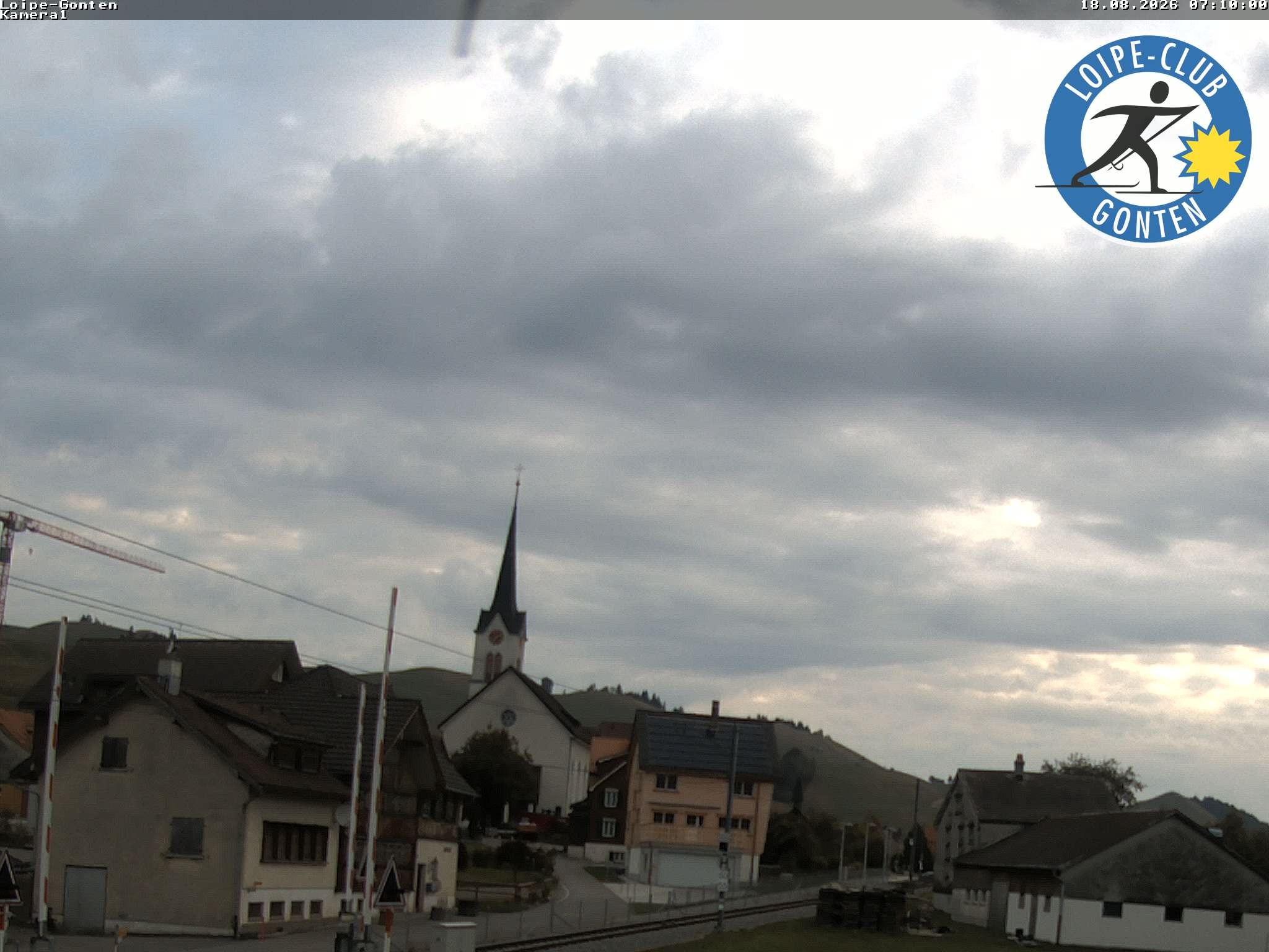 Archiv Foto Webcam Gonten - Blick zur Kirche