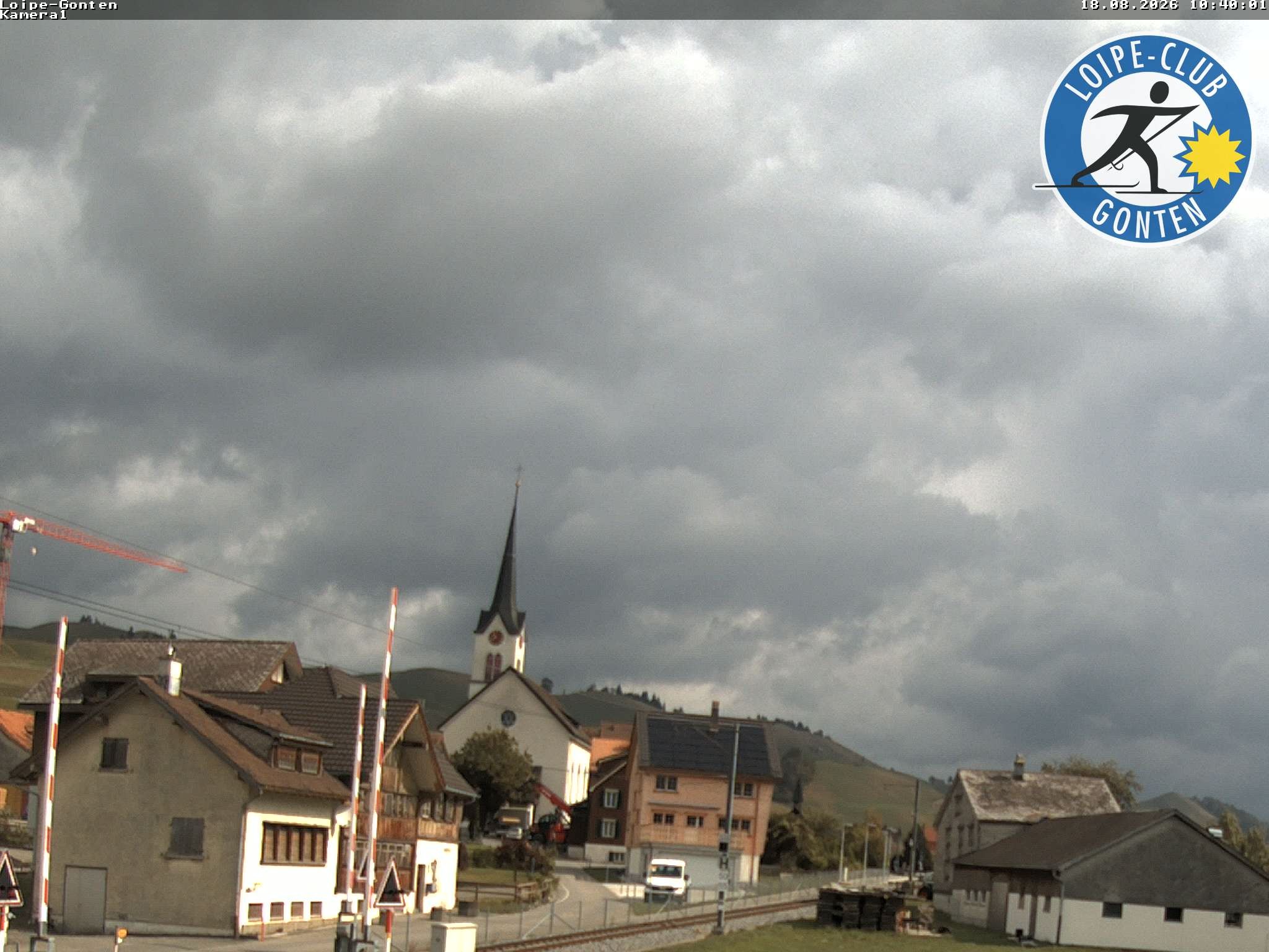 Archiv Foto Webcam Gonten - Blick zur Kirche