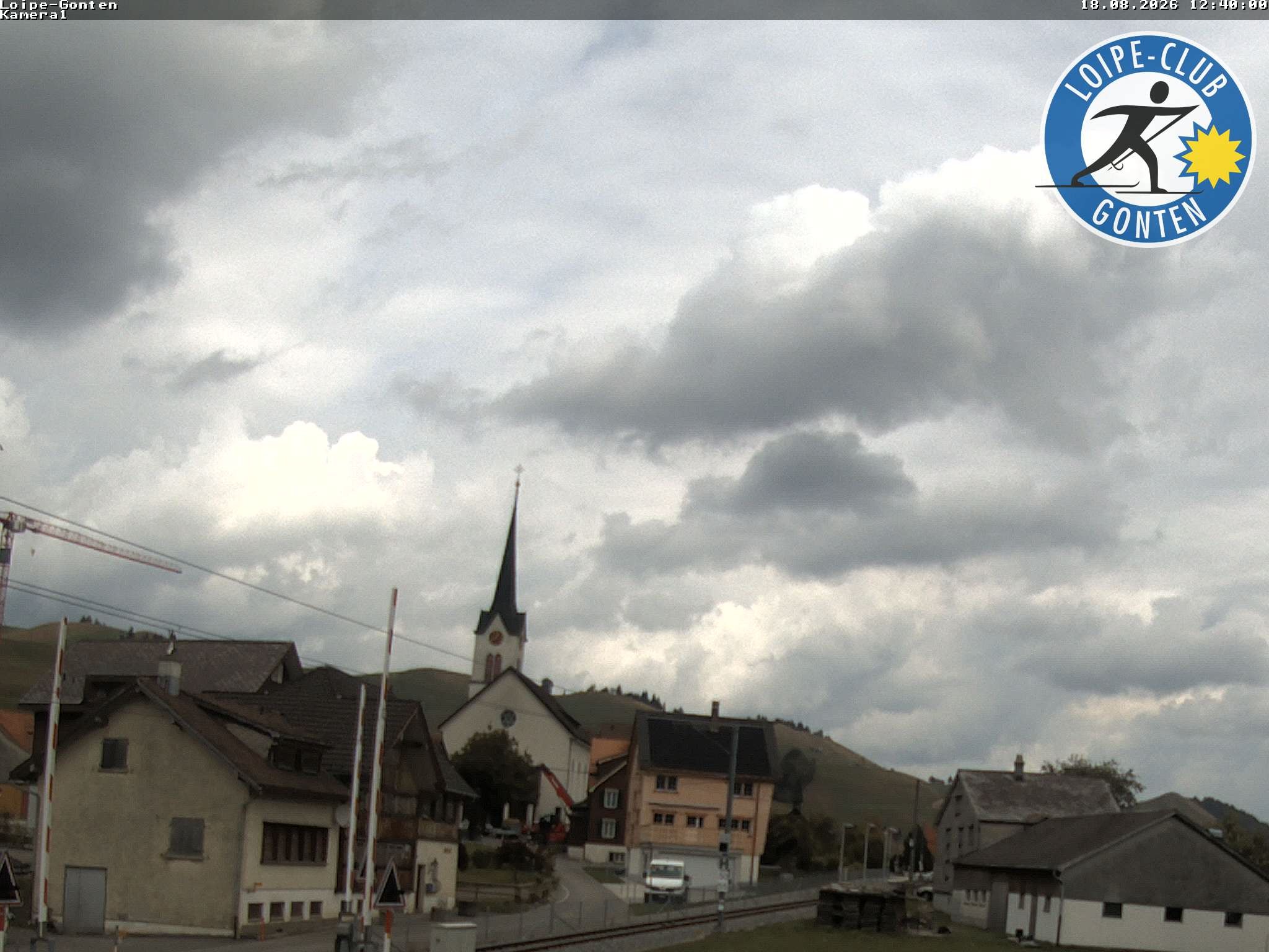 Archiv Foto Webcam Gonten - Blick zur Kirche