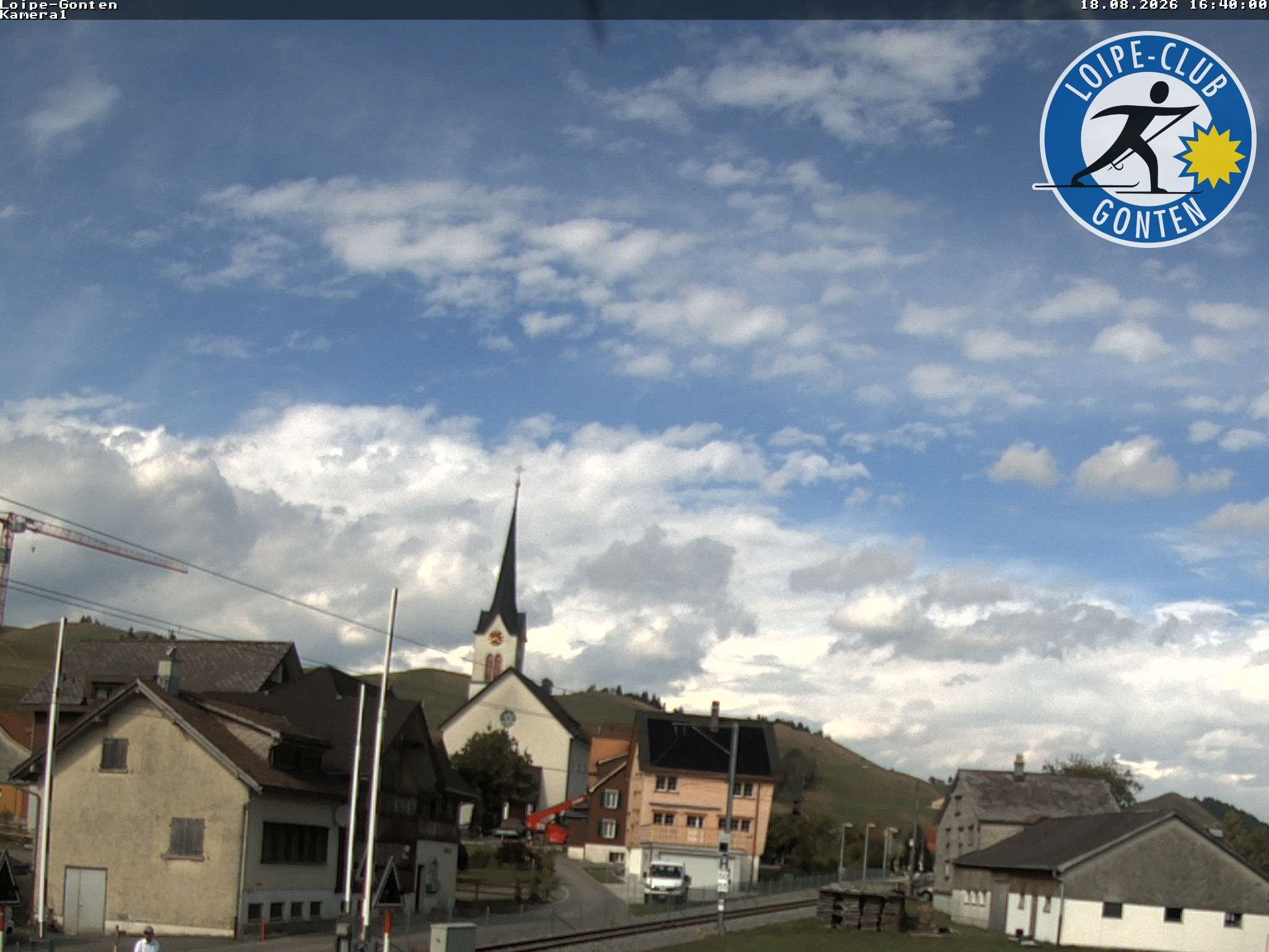 Archiv Foto Webcam Gonten - Blick zur Kirche
