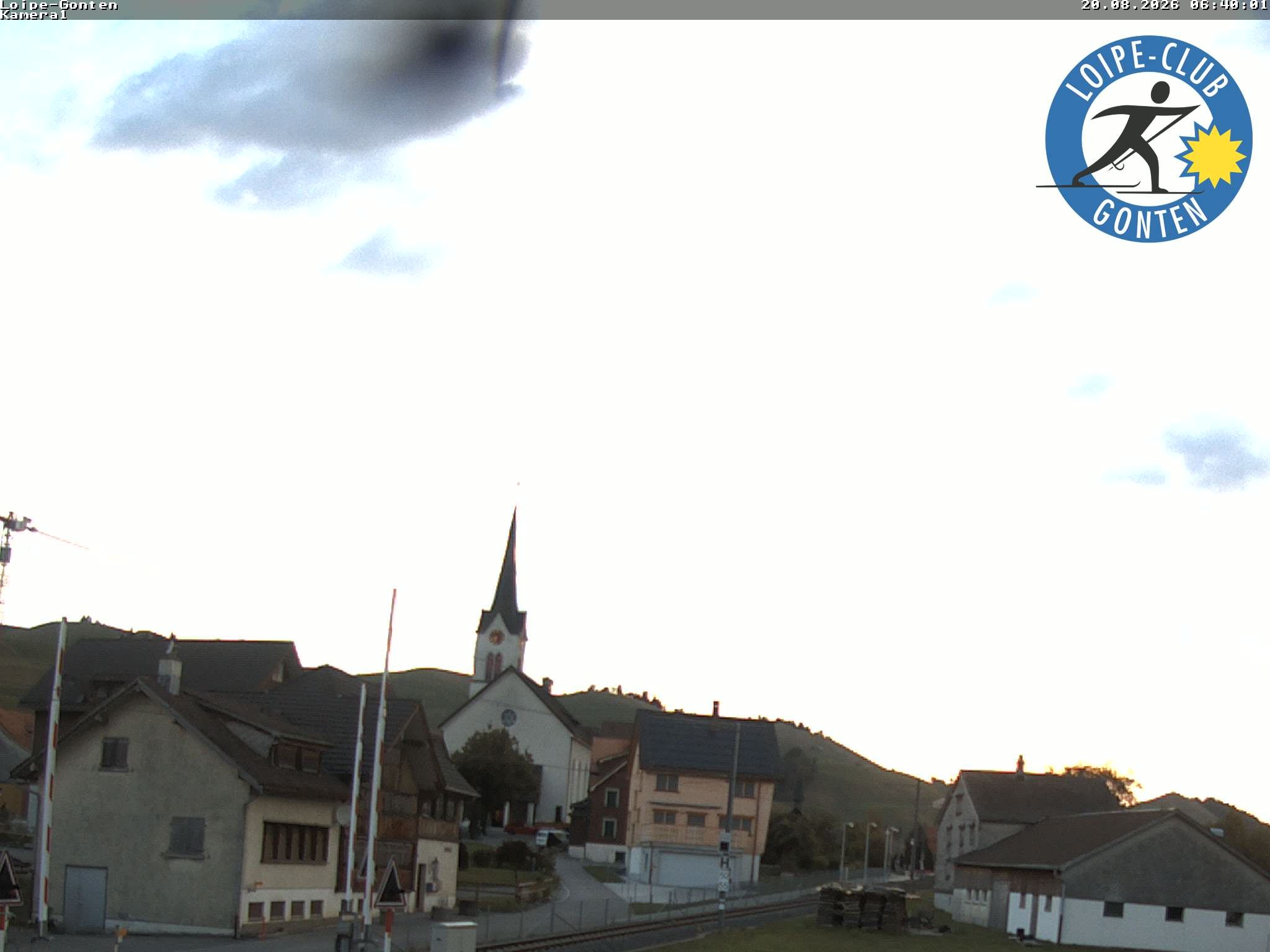 Archiv Foto Webcam Gonten - Blick zur Kirche