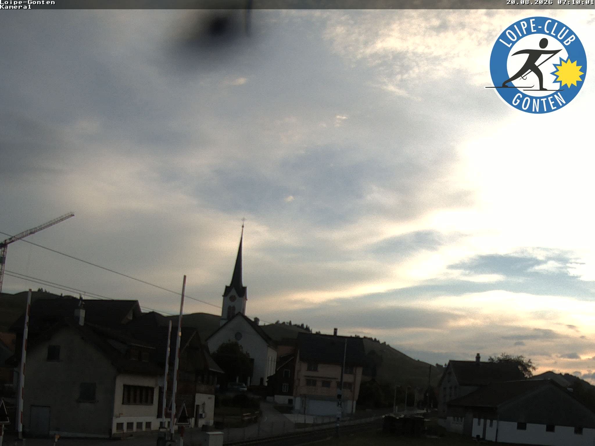 Archiv Foto Webcam Gonten - Blick zur Kirche