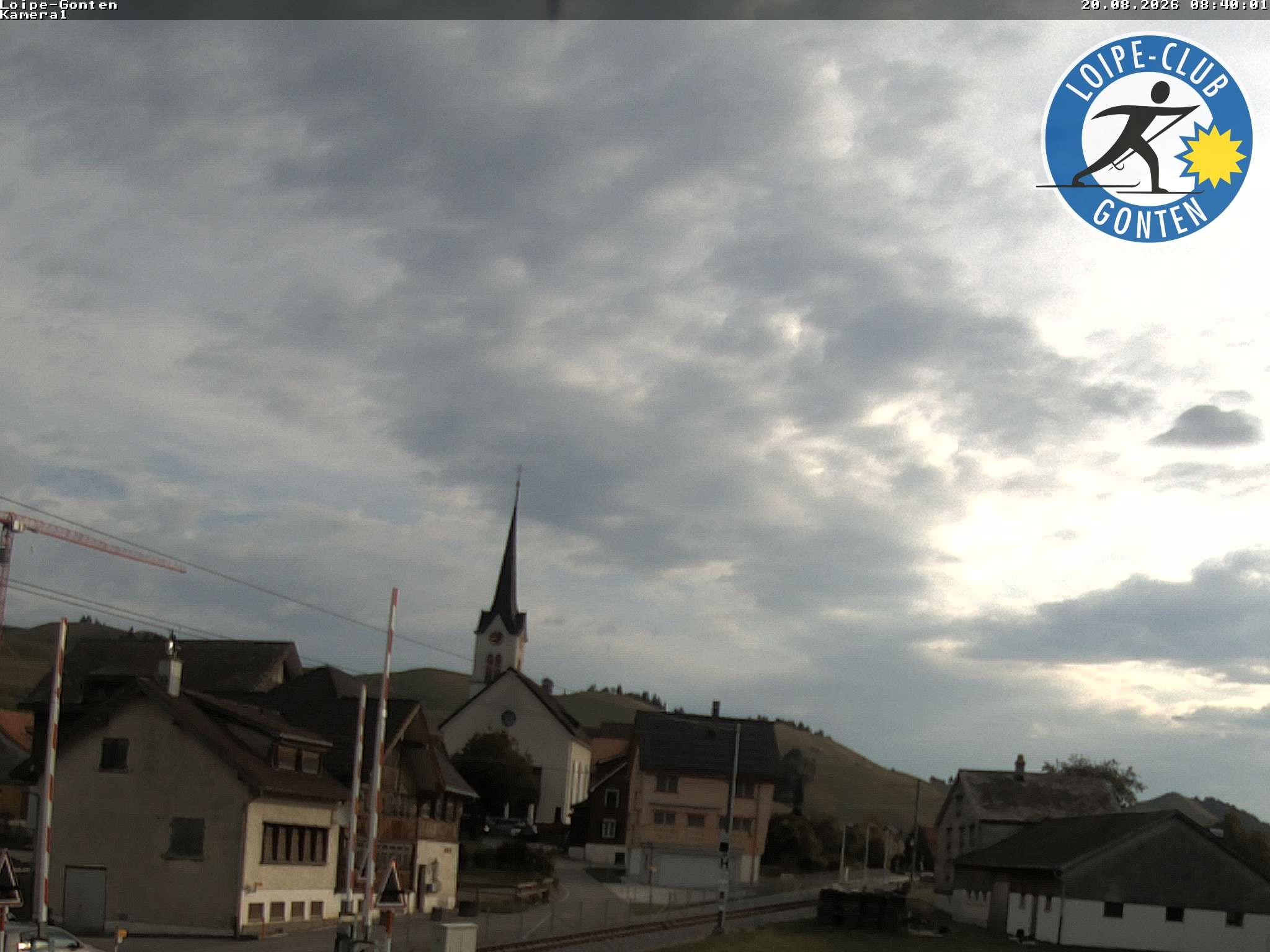 Archiv Foto Webcam Gonten - Blick zur Kirche
