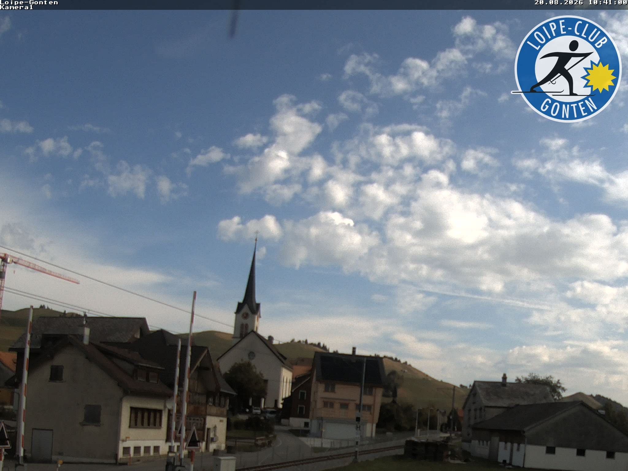 Archiv Foto Webcam Gonten - Blick zur Kirche