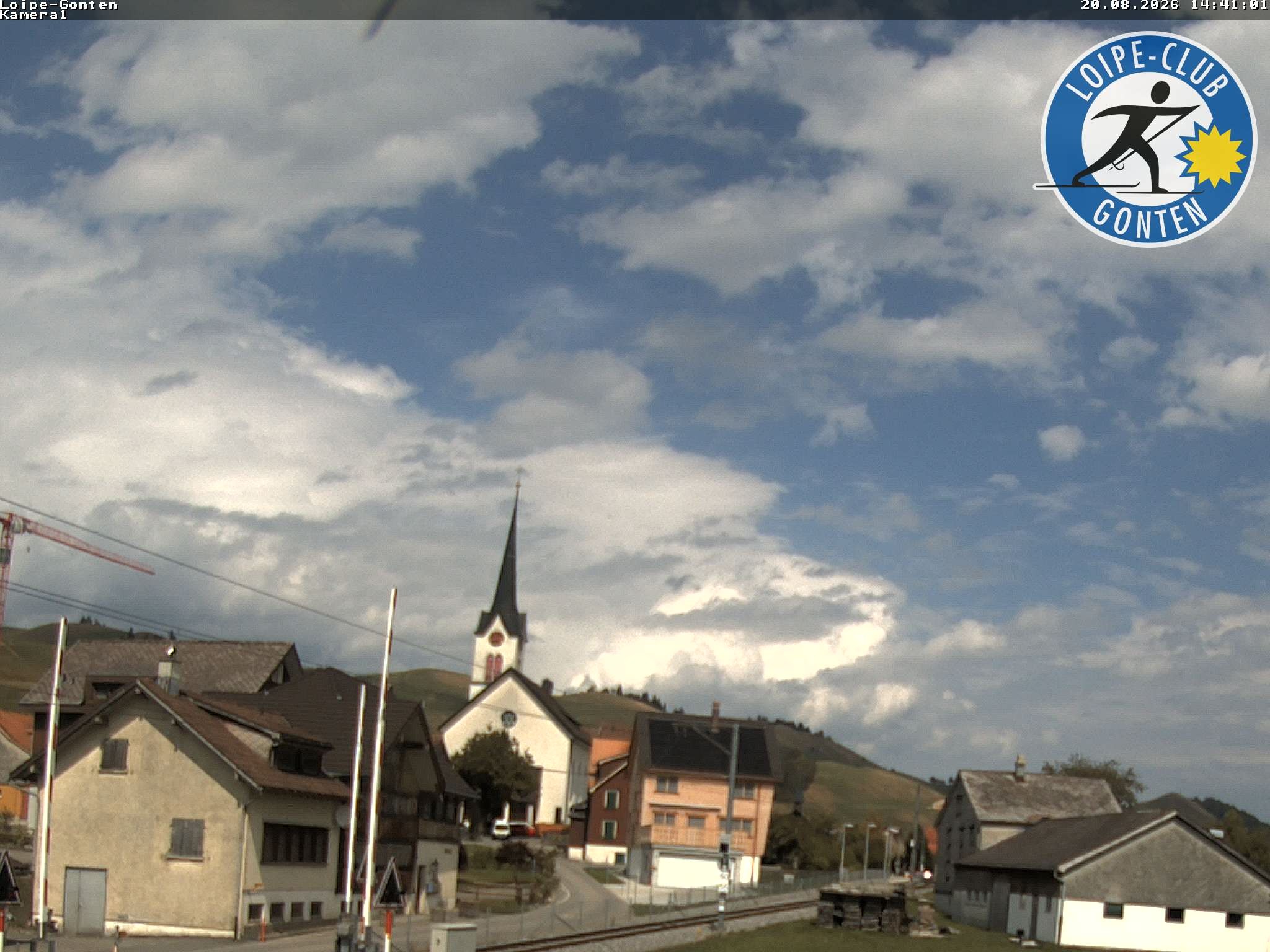 Archiv Foto Webcam Gonten - Blick zur Kirche