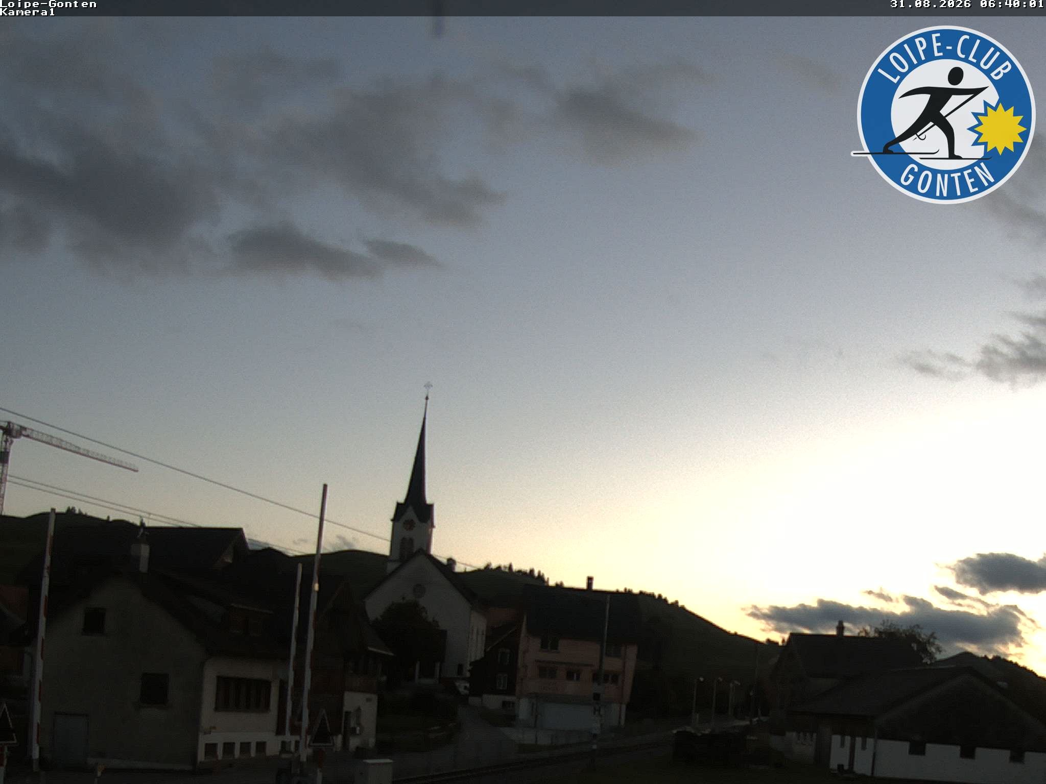 Archiv Foto Webcam Gonten - Blick zur Kirche