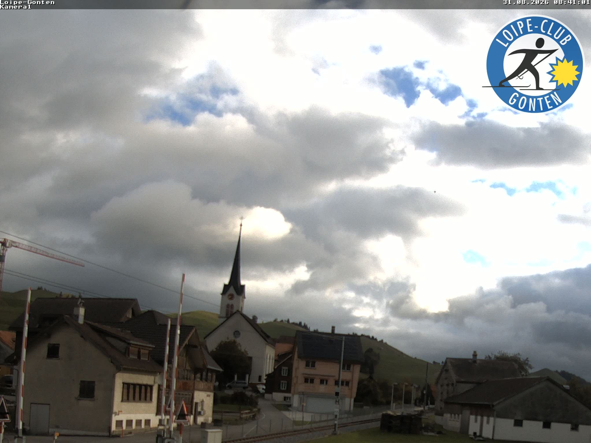 Archiv Foto Webcam Gonten - Blick zur Kirche
