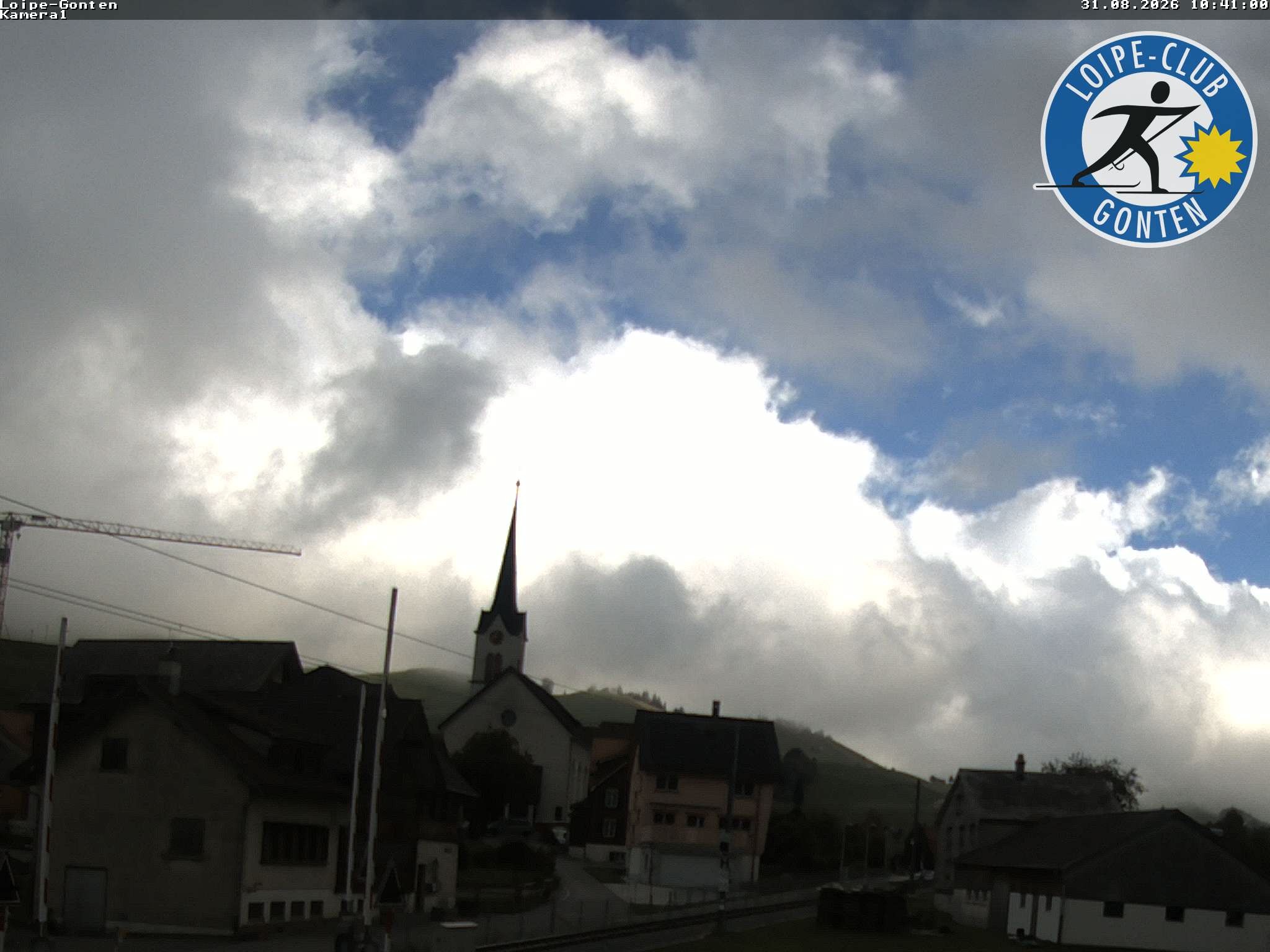 Archiv Foto Webcam Gonten - Blick zur Kirche