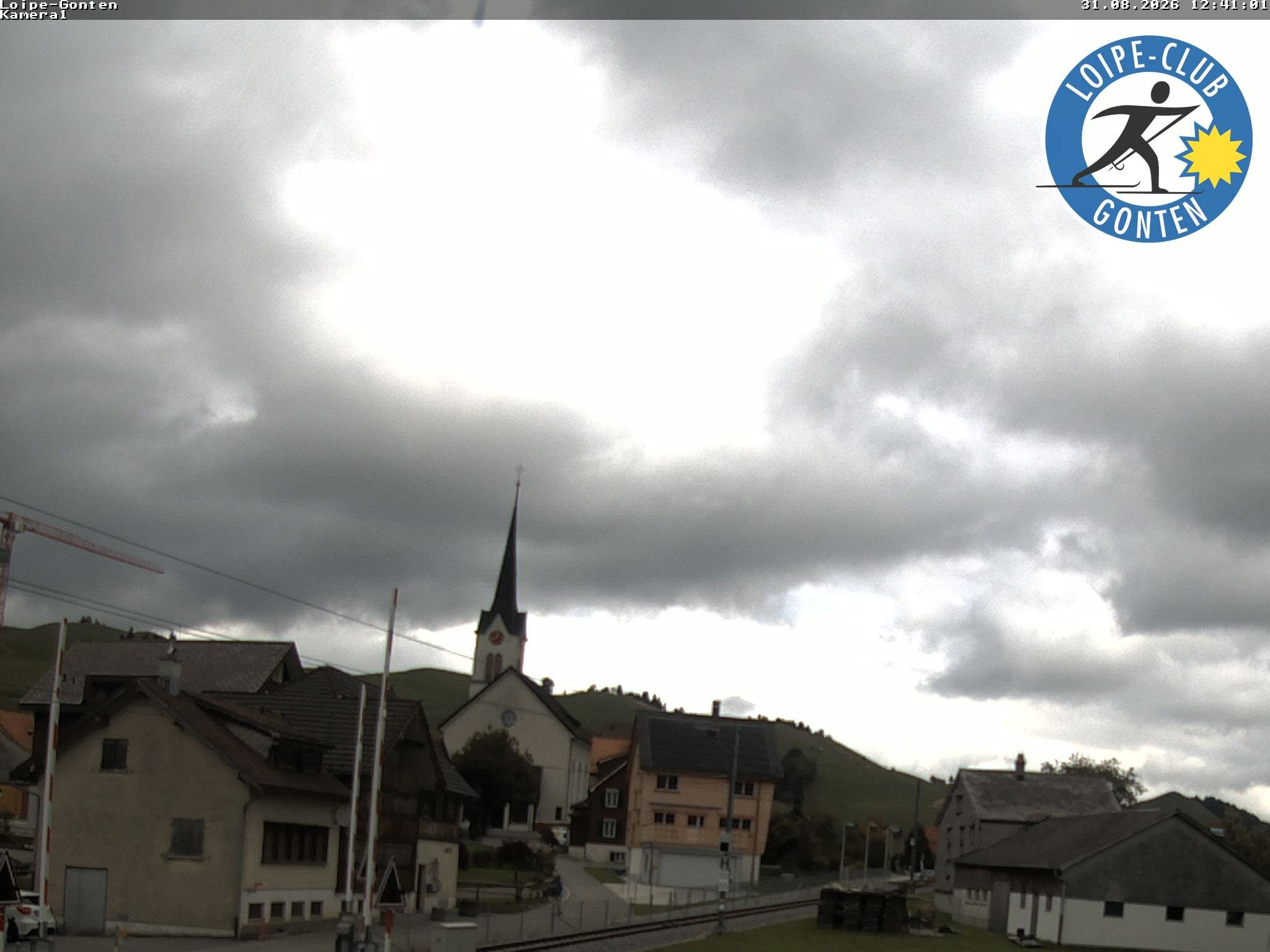 Archiv Foto Webcam Gonten - Blick zur Kirche