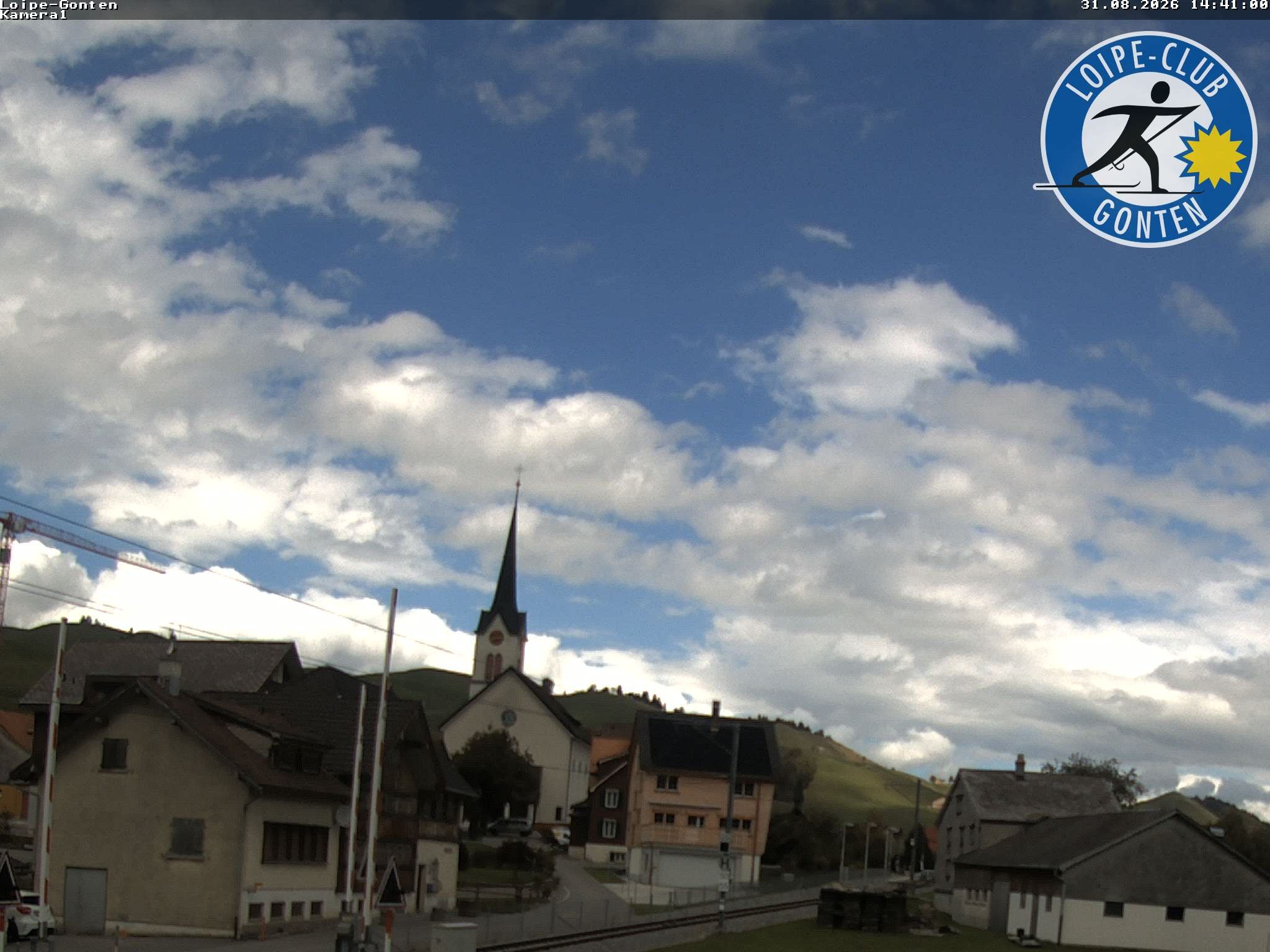 Archiv Foto Webcam Gonten - Blick zur Kirche