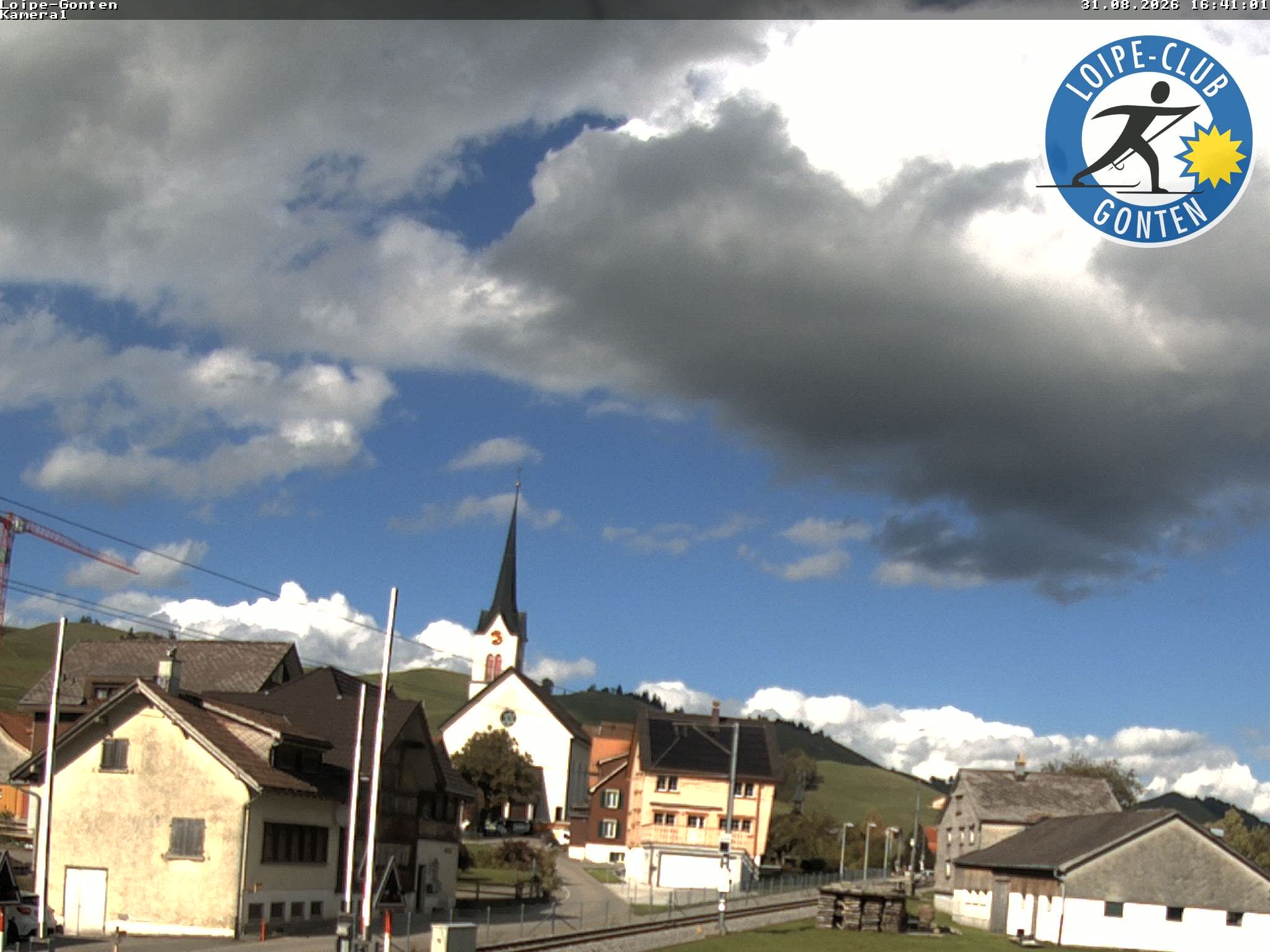 Archiv Foto Webcam Gonten - Blick zur Kirche