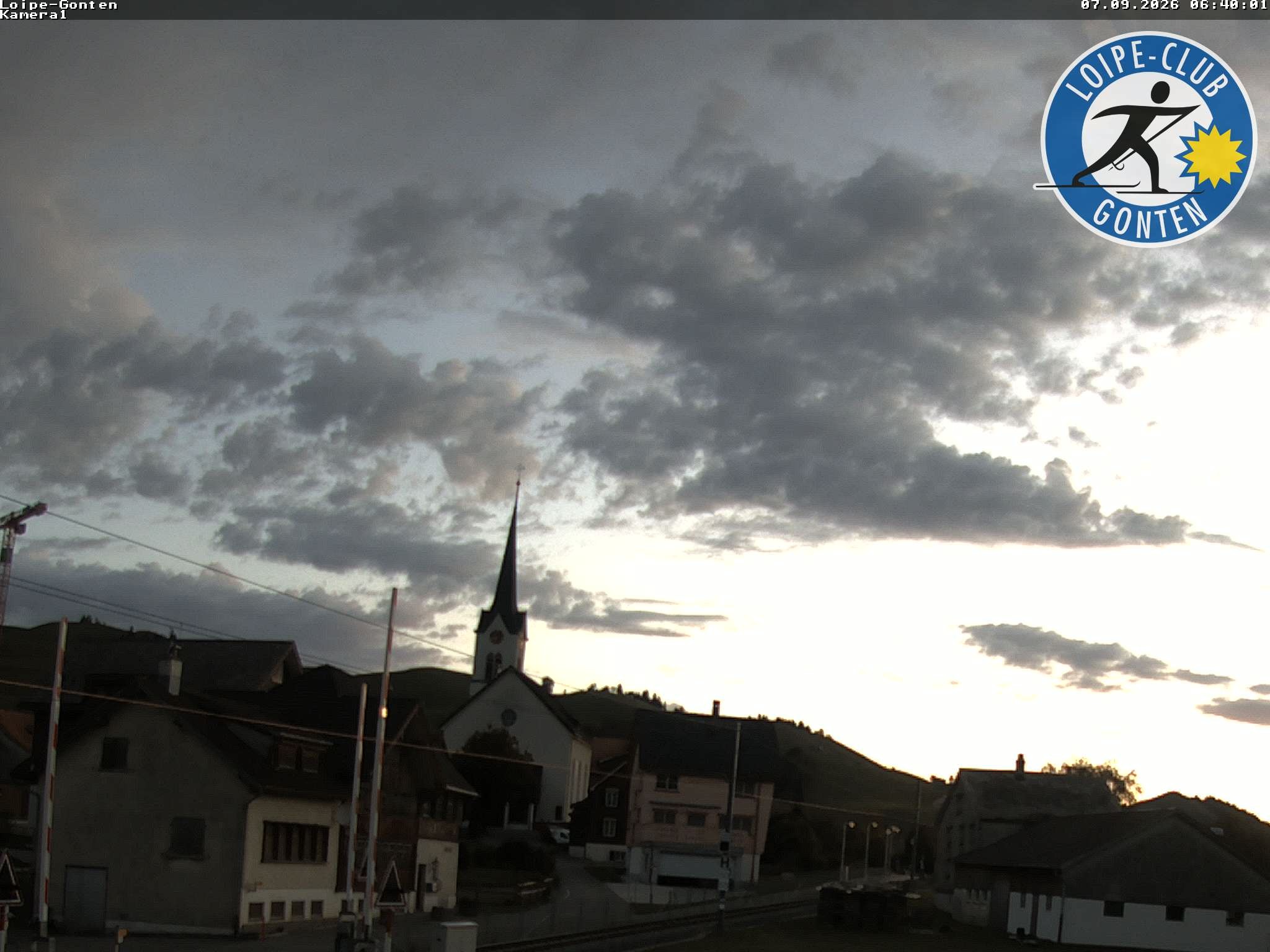 Archiv Foto Webcam Gonten - Blick zur Kirche