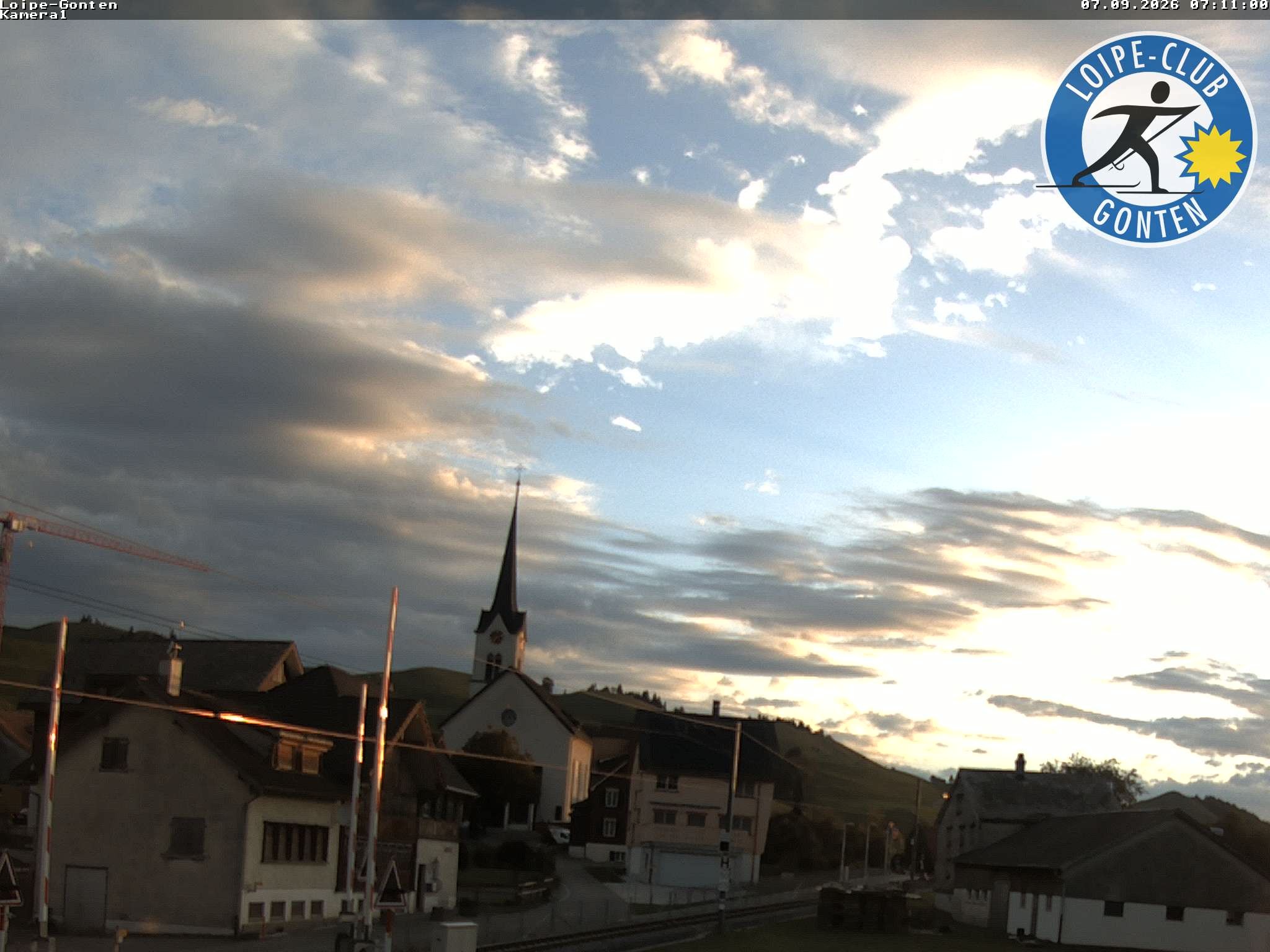 Archiv Foto Webcam Gonten - Blick zur Kirche